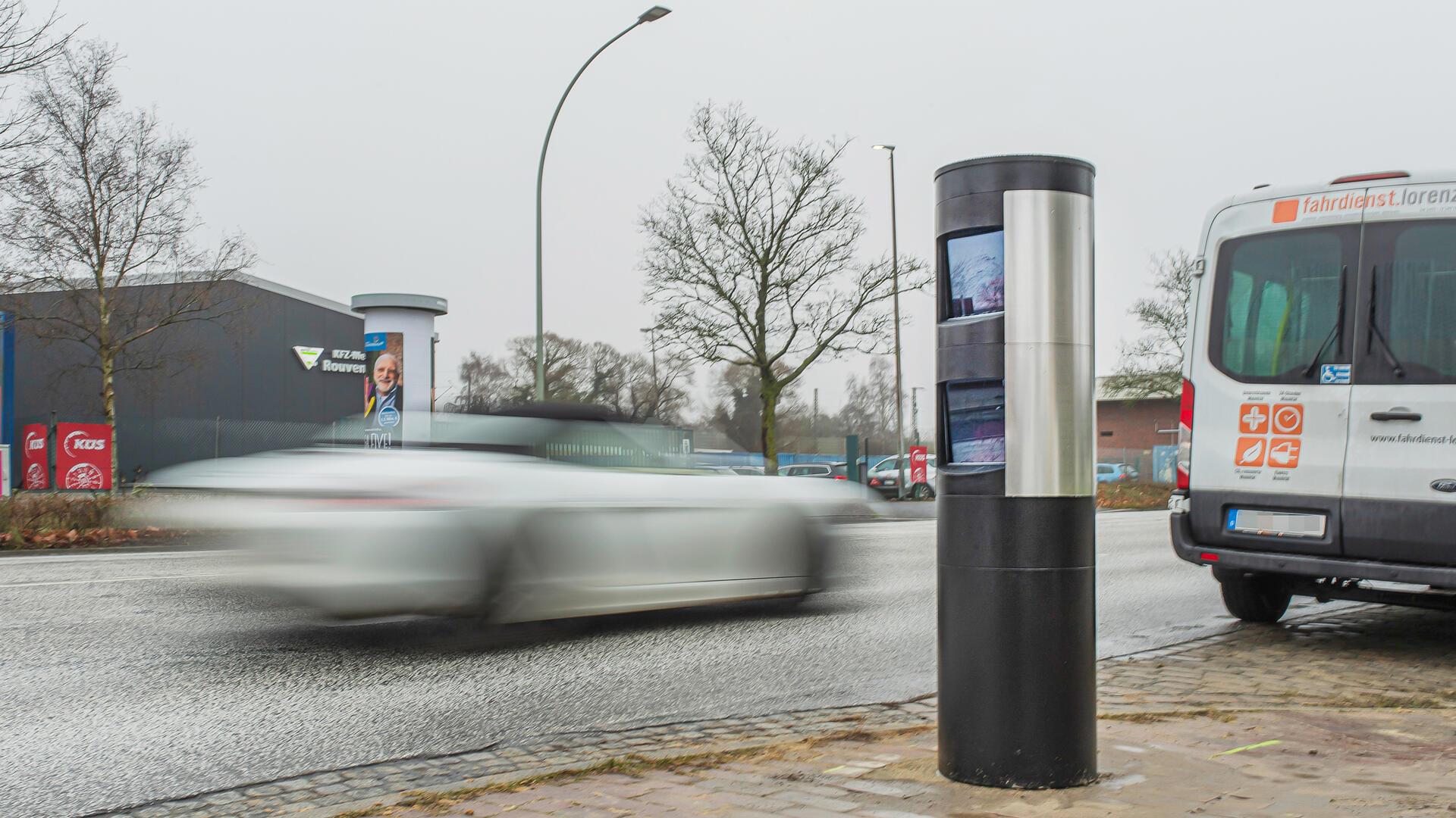 Achtung Autofahrer! In der Rheinstraße steht ein neuer Blitzer.