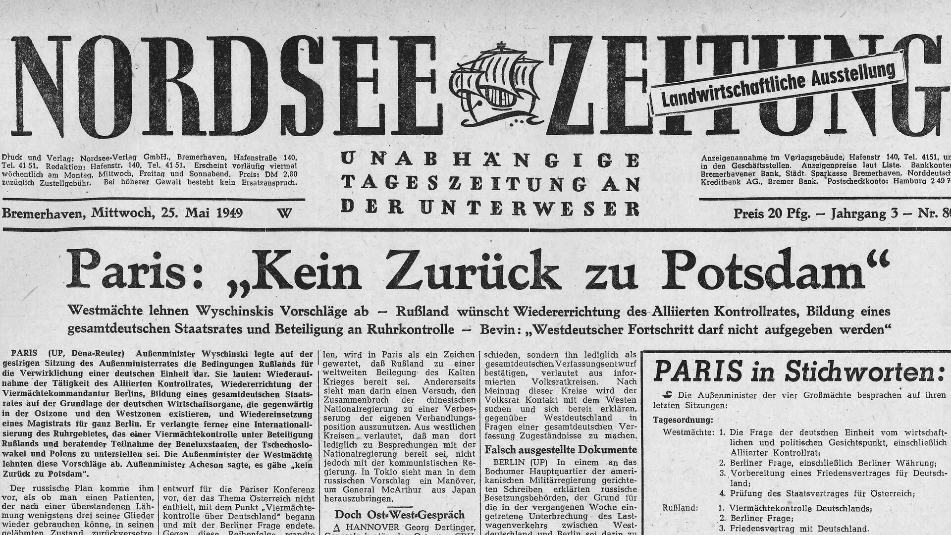 Ein Zeitungsartikel