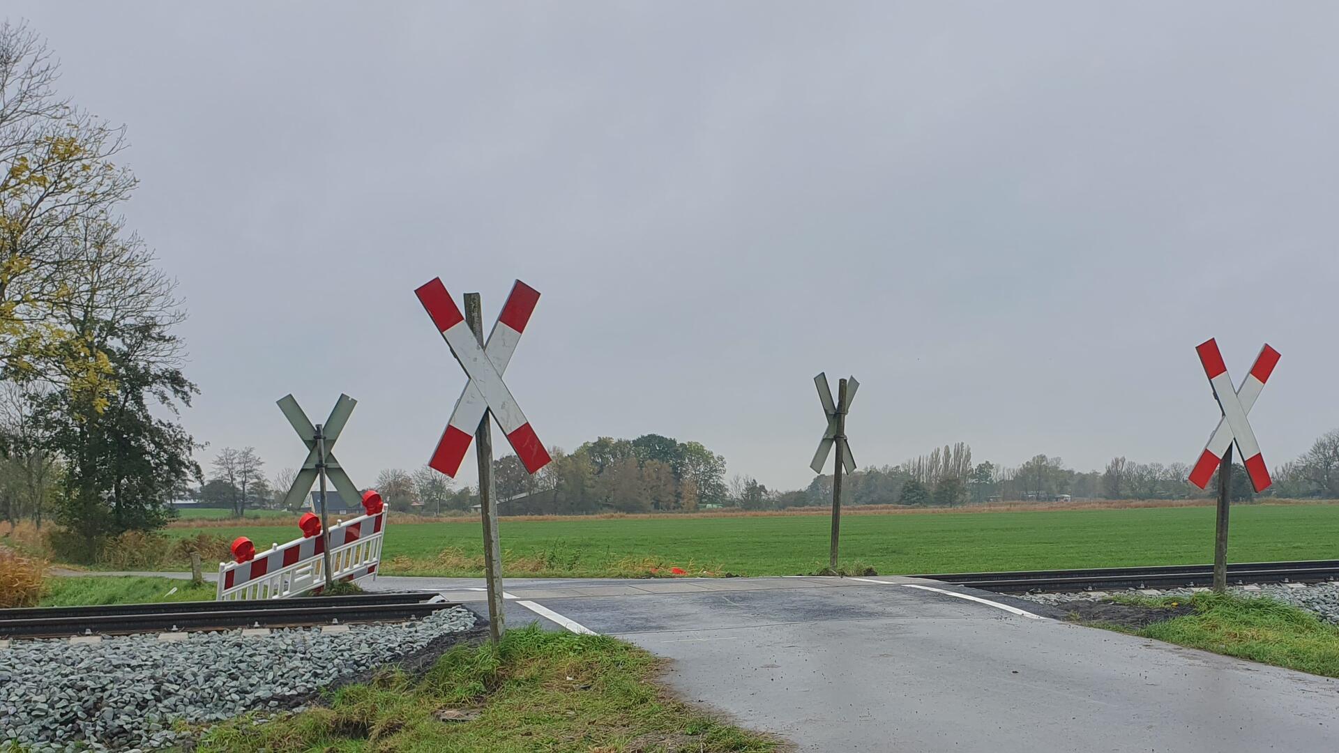 Unbeschrankter Bahnübergang Mulsum