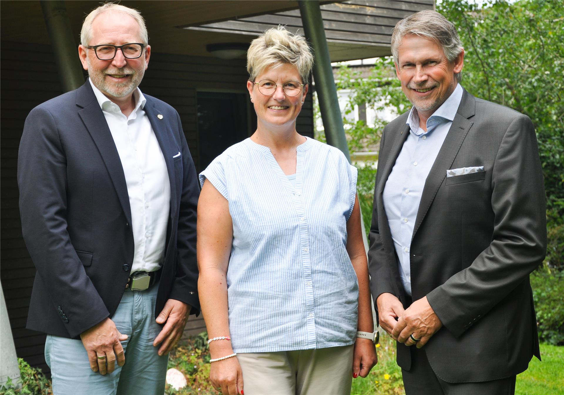 Arne Suter (von links), Martina Schröder und Marco Tulodetzki.