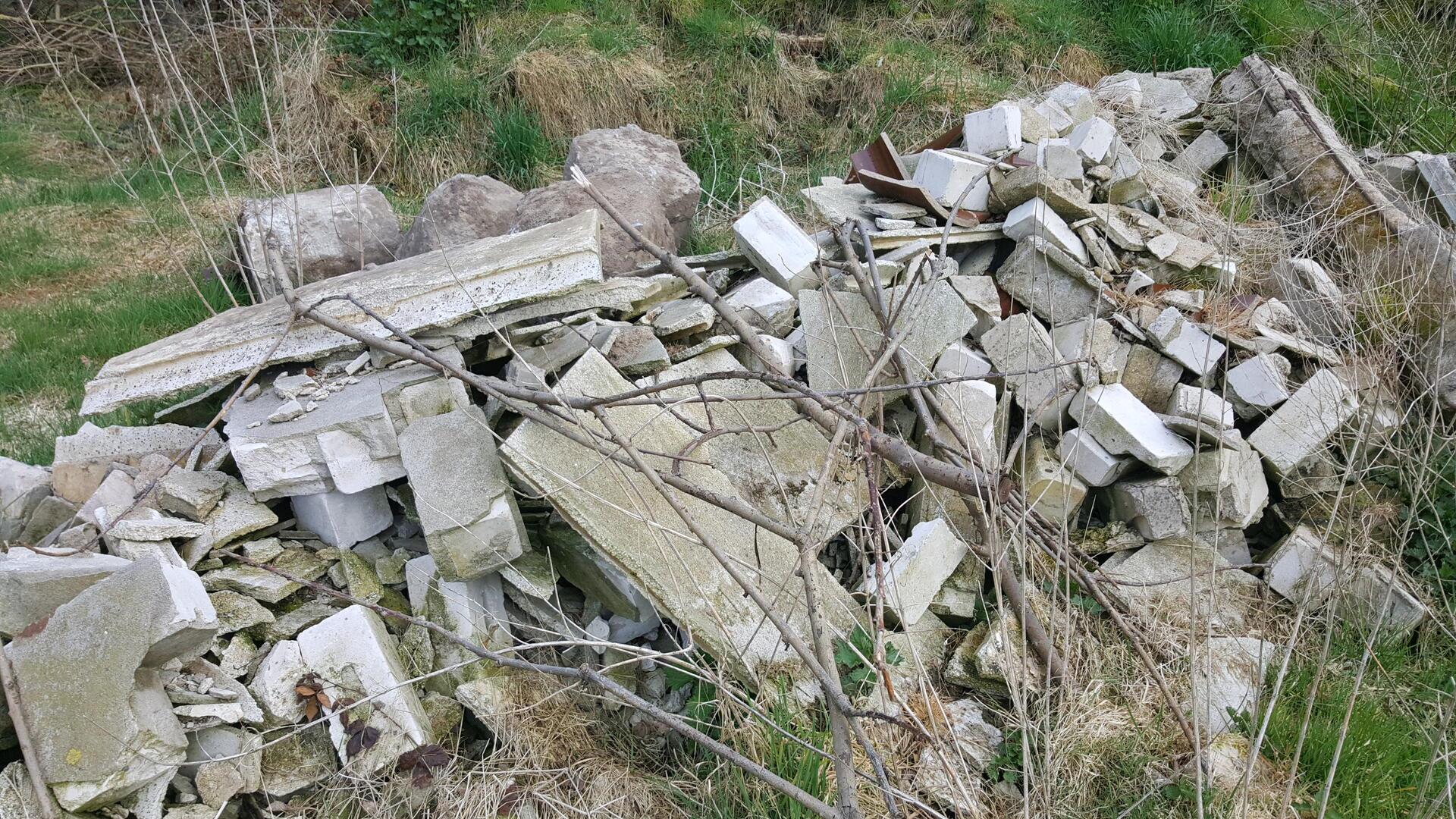 Bauschutt lagert am Granstedter Wald.