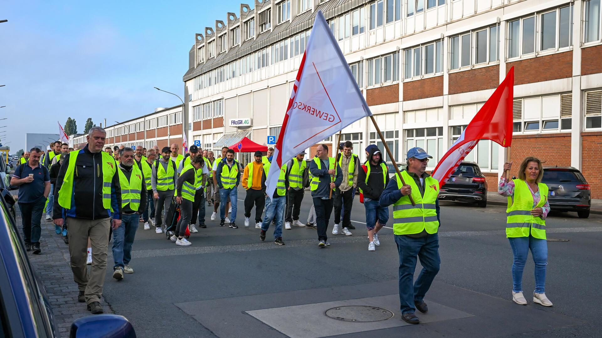 Bei Frosta laufen aktuell nur die Mitarbeiter - beim Warnstreik.