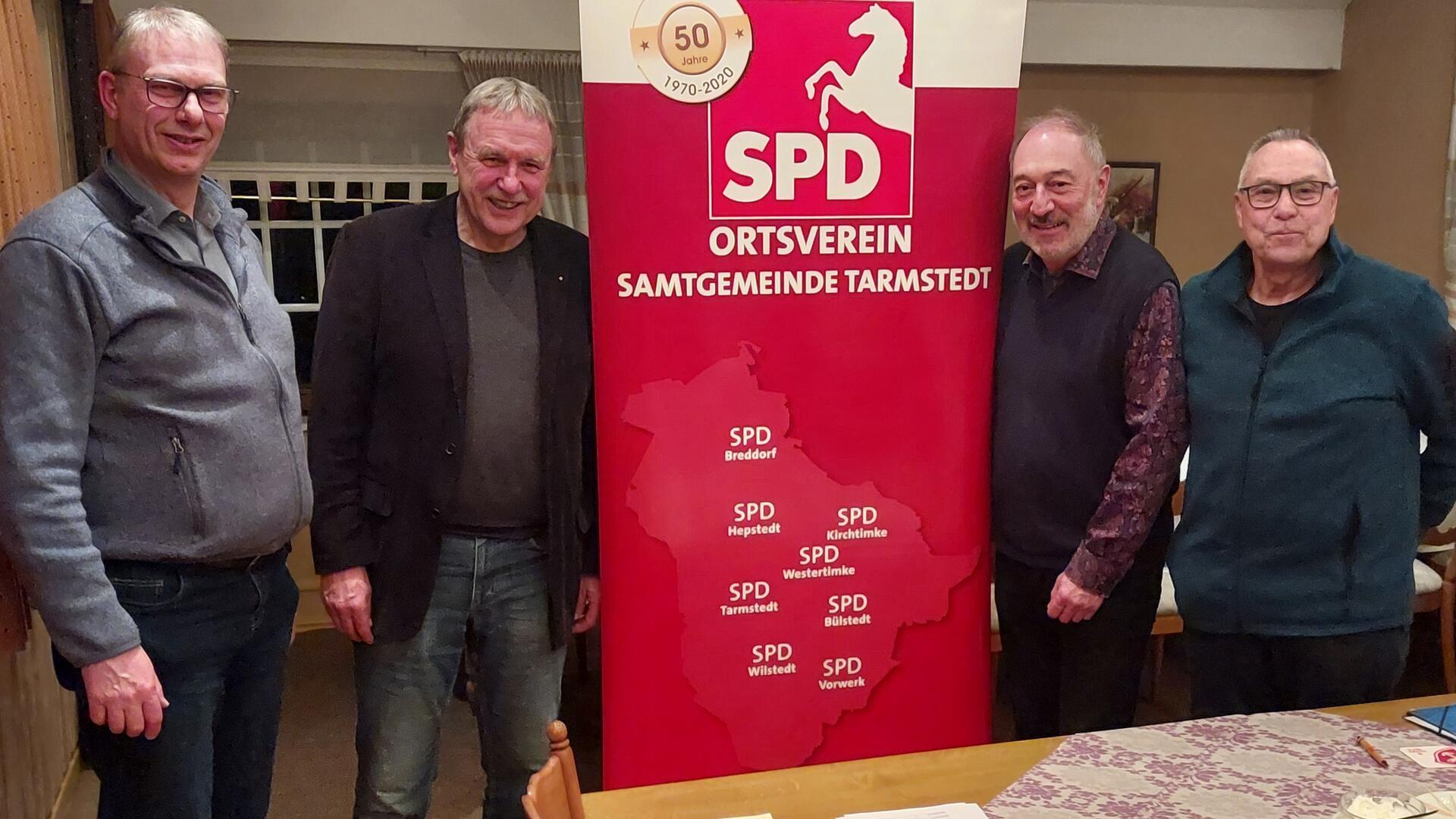 neu gewählte Vorstandsmitglieder des SPD-Ortsvereins Samtgemeinde Tarmstedt