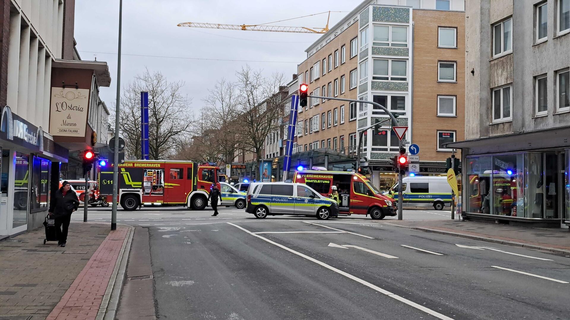 Unfall an der Lloydstraße/Bürgermeister-Smidt-Straße.