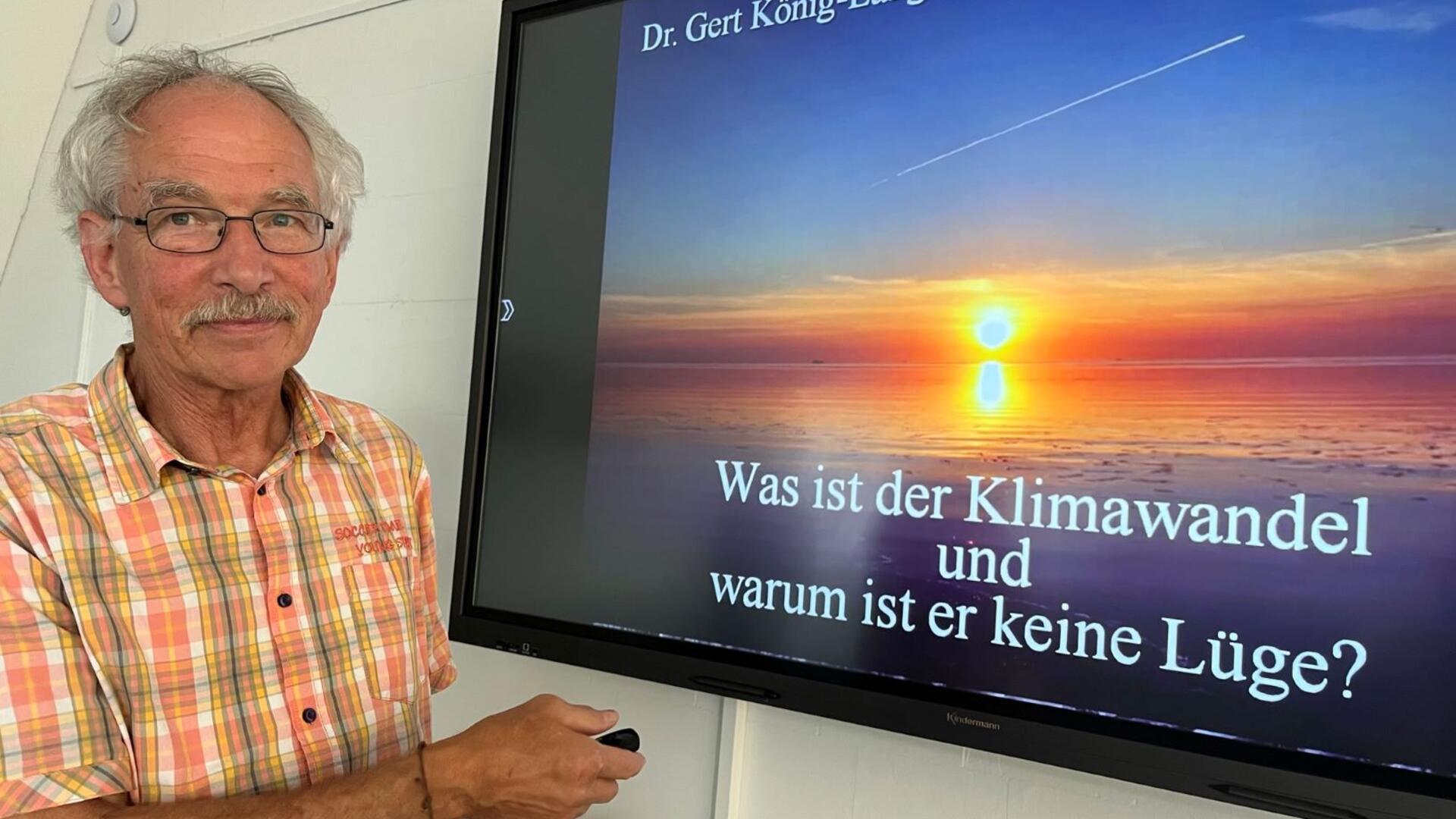 Bei einem Vortrag im Aeronauticum referierte der Meteorologe Dr. Gert König-Langlo vom AWI in Bremerhaven über den Klimawandel und dessen Folgen.