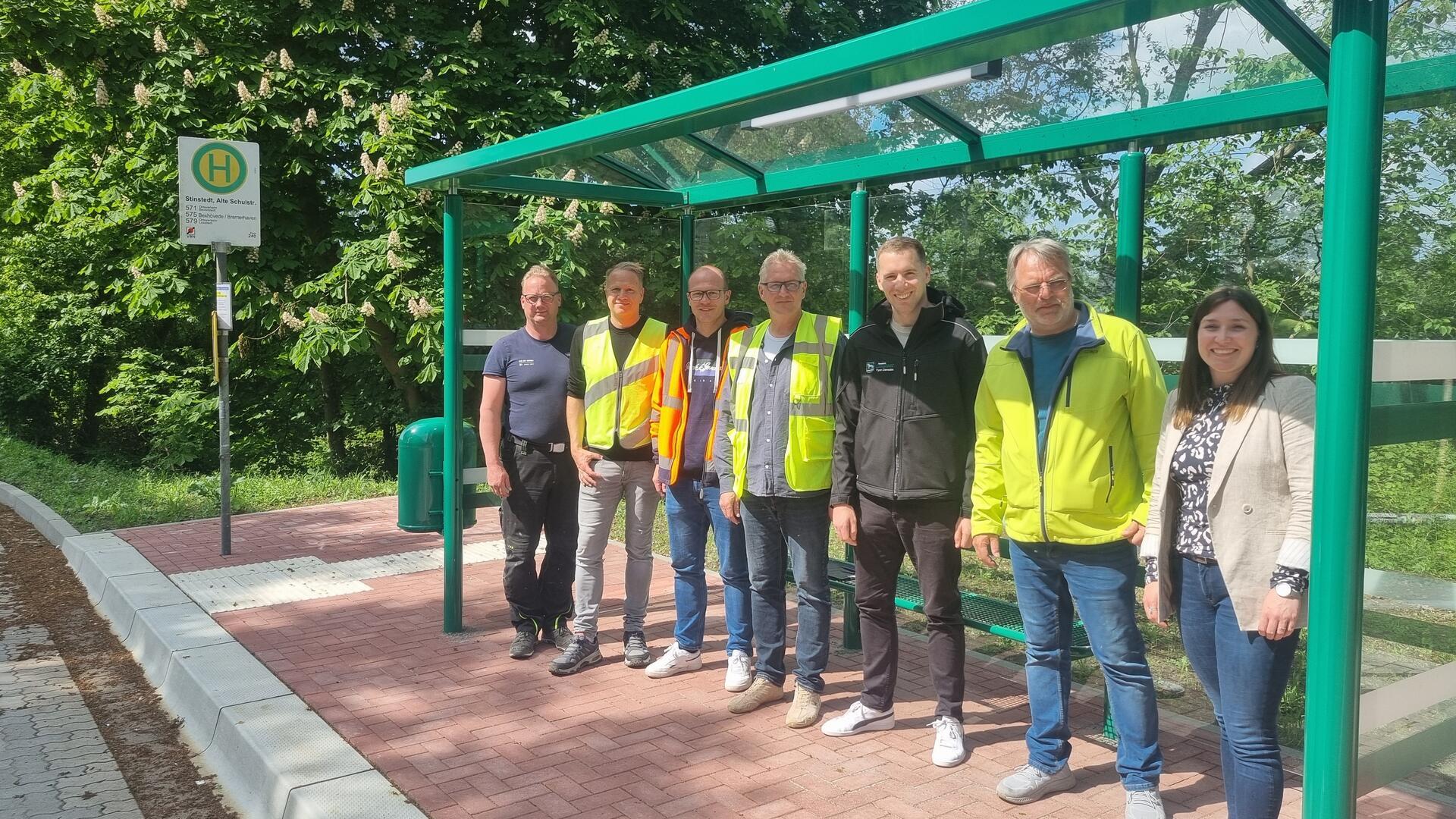 Stinstedt erhält eine barrierefreie Bushaltestelle