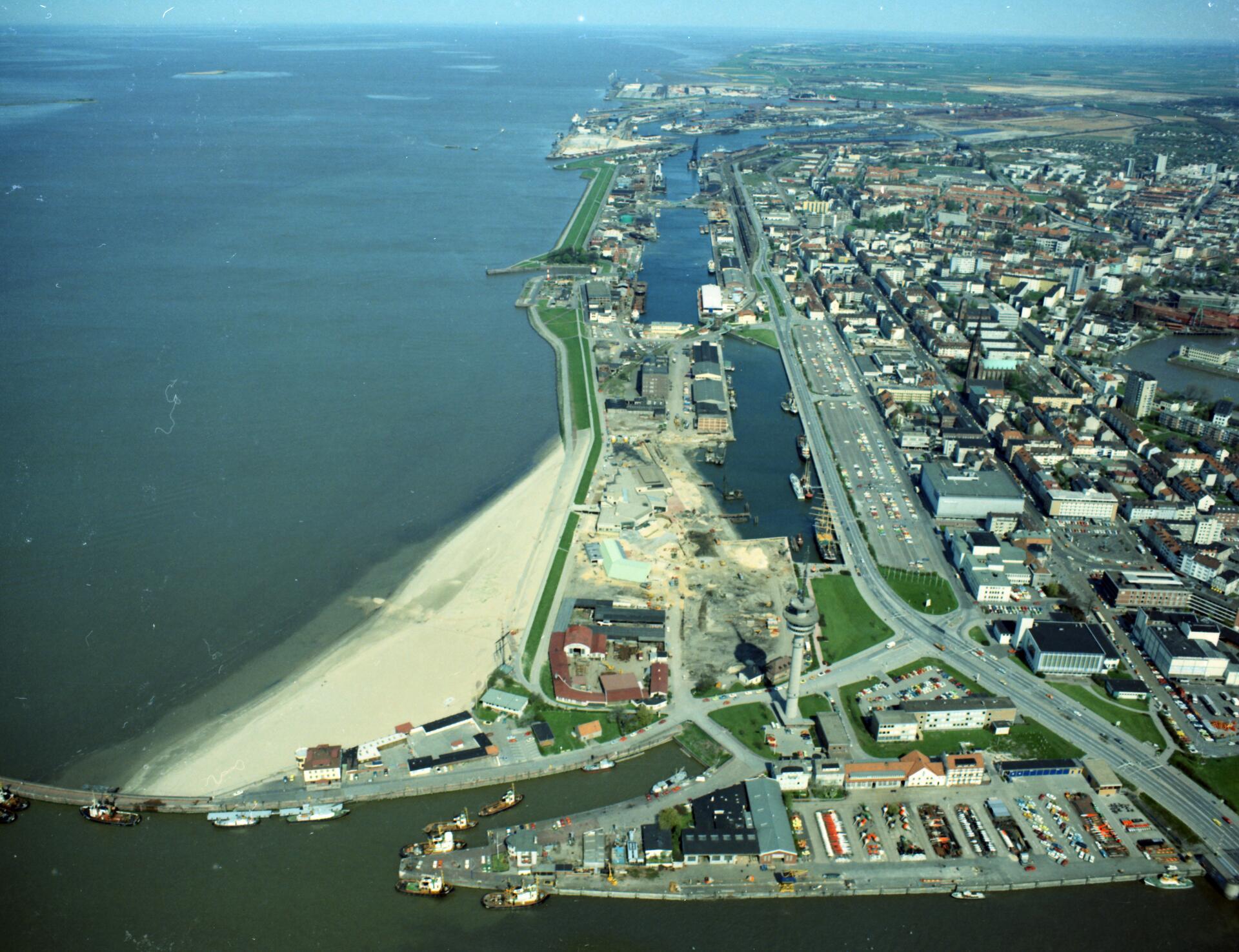 Blick auf Bremerhaven.