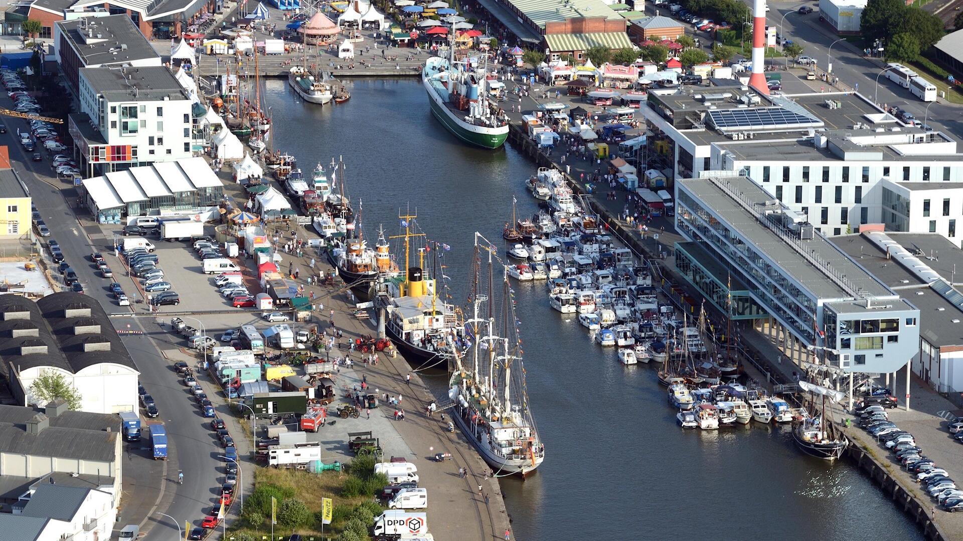 Blick auf das Schaufenster Bremerhaven, Bremerhavens zweiter Touristen-Hotspot. Was der Reiseführer für „verrückt“ erklärt, ist hier zu finden.