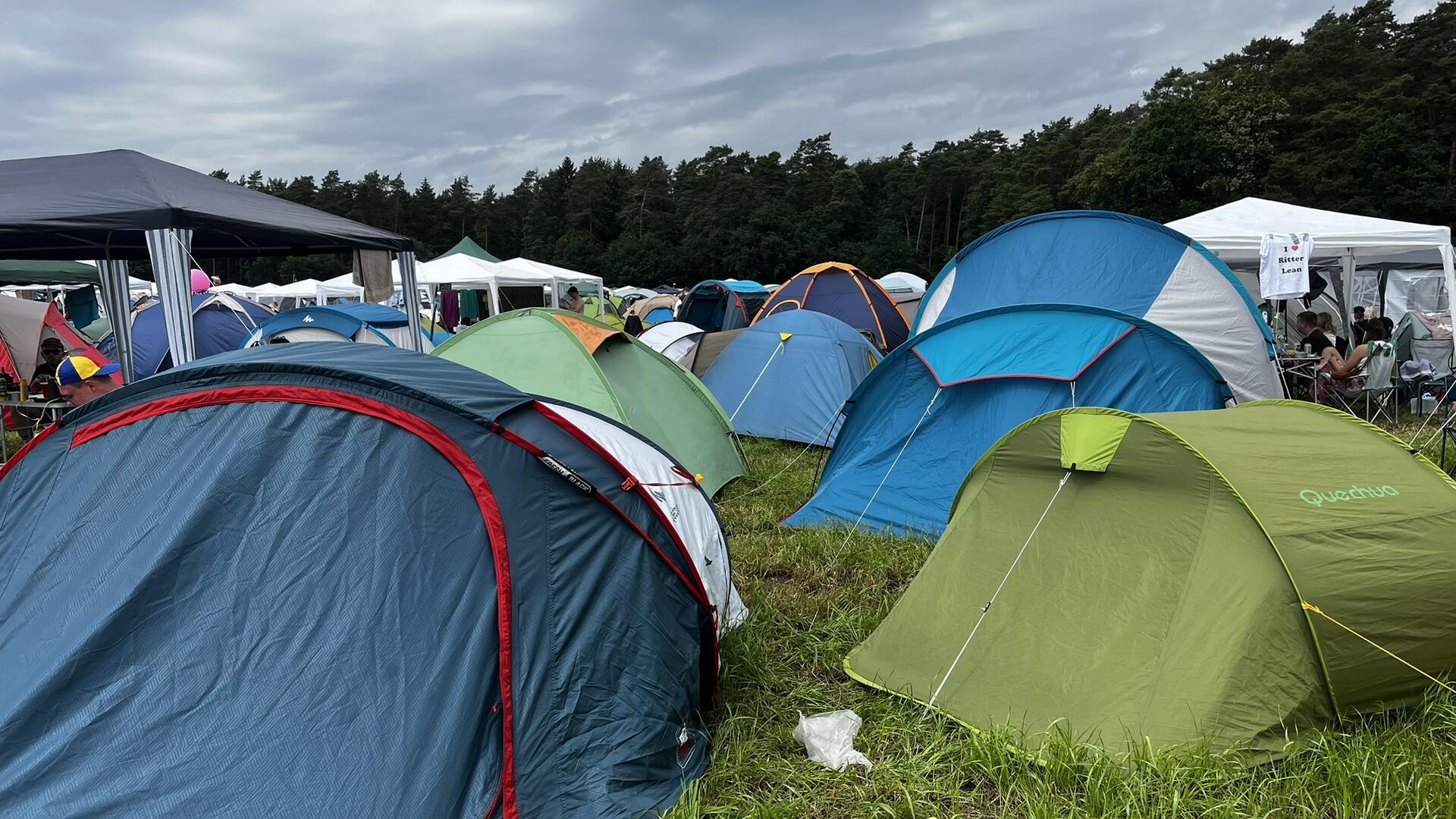 Zeltplatz auf dem Hurricane Festival.