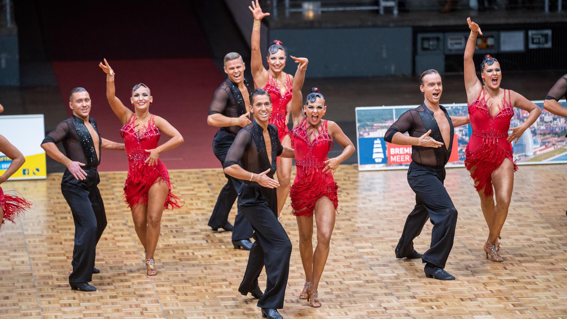 Das A-Team der TSG Bremerhaven (hier ein Bild aus dem Jahr 2023) wird beim Formationsfestival in der Stadthalle Bremerhaven auftreten.