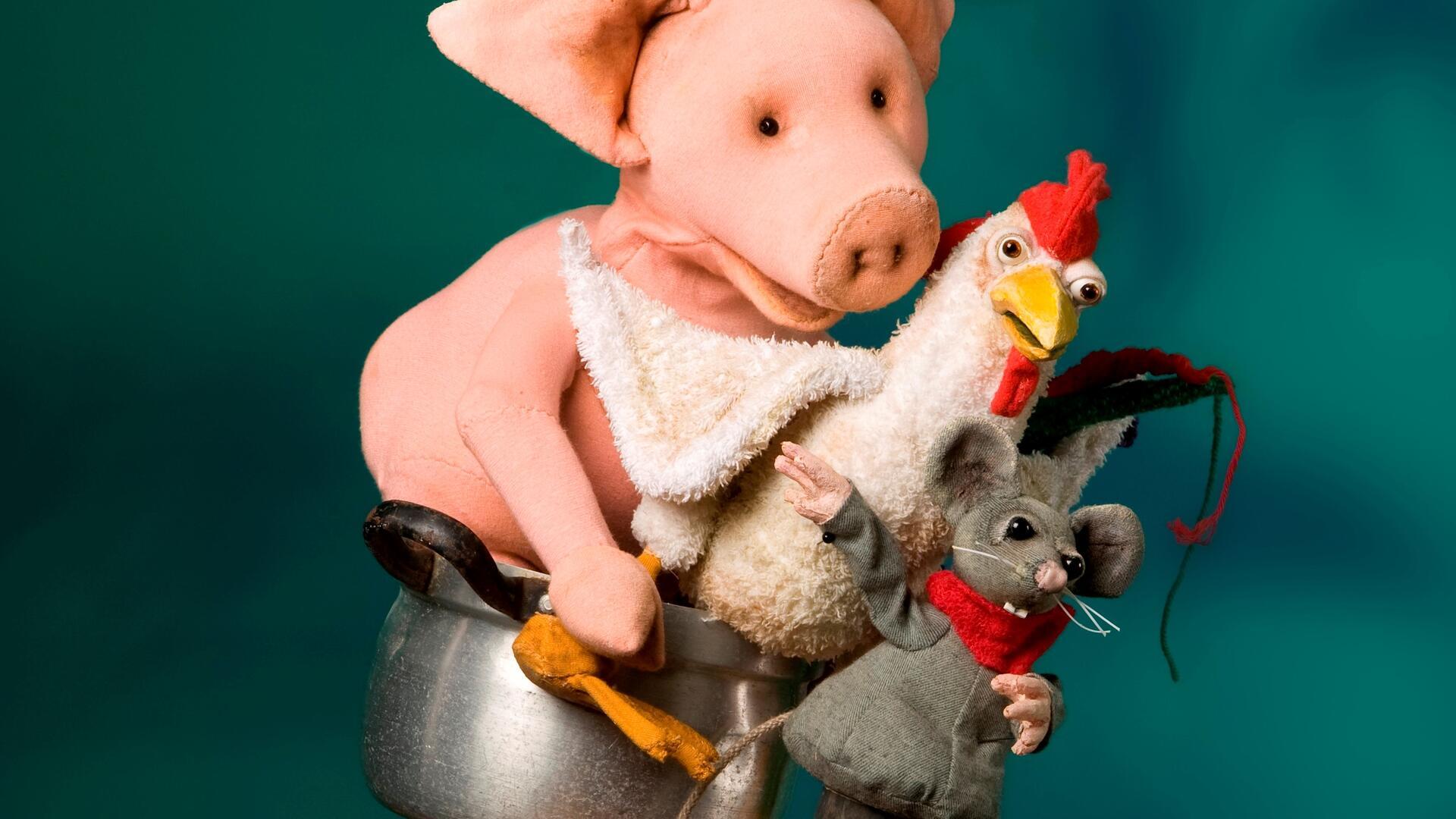 Das Figurentheater Bremerhaven zeigt für Kinder ab drei Jahren das Stück "Mauser, Hahn und Ferkelschwein".