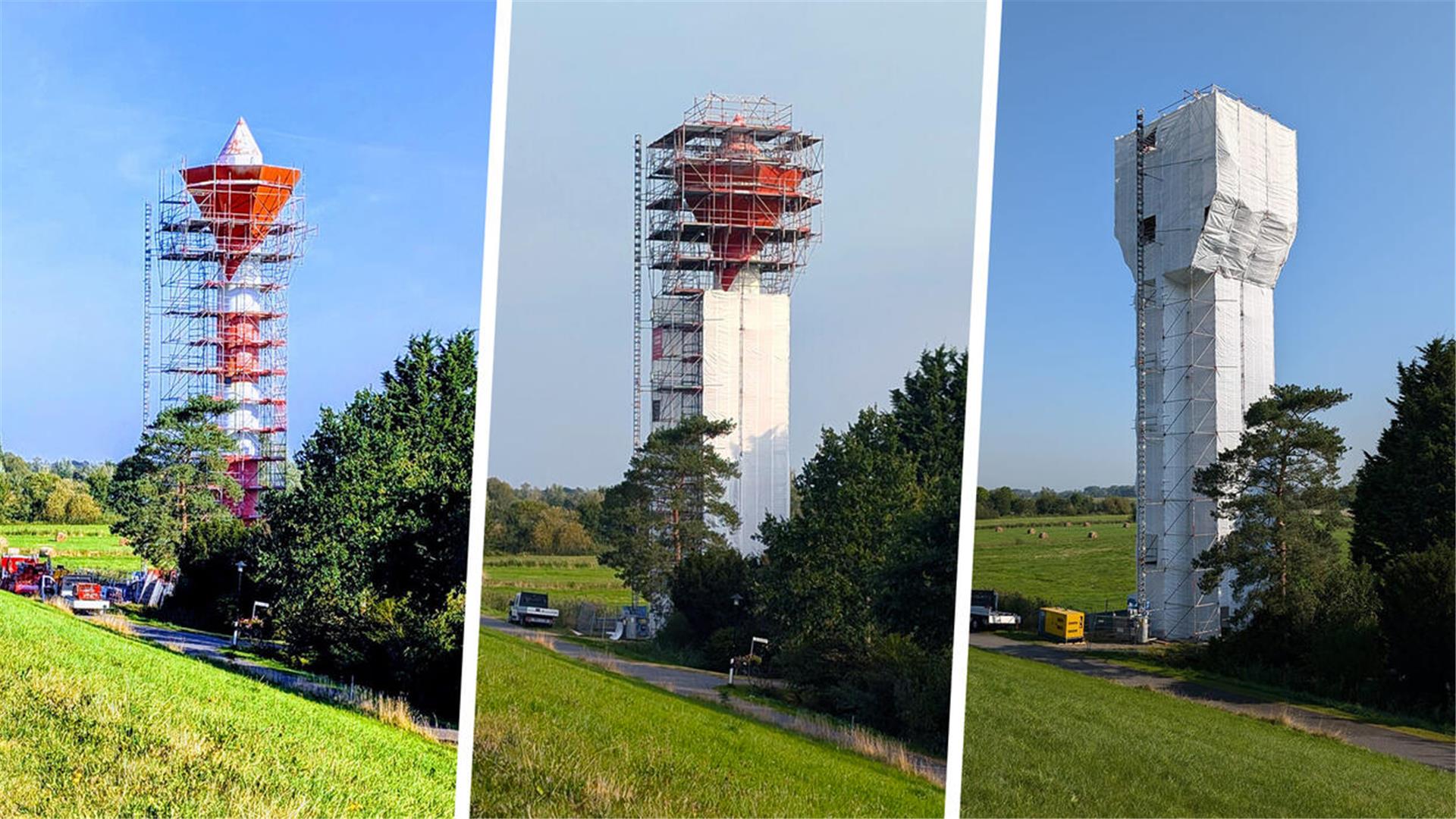 Das Oberfeuer in Sandstedt ist aktuell eingerüstet.