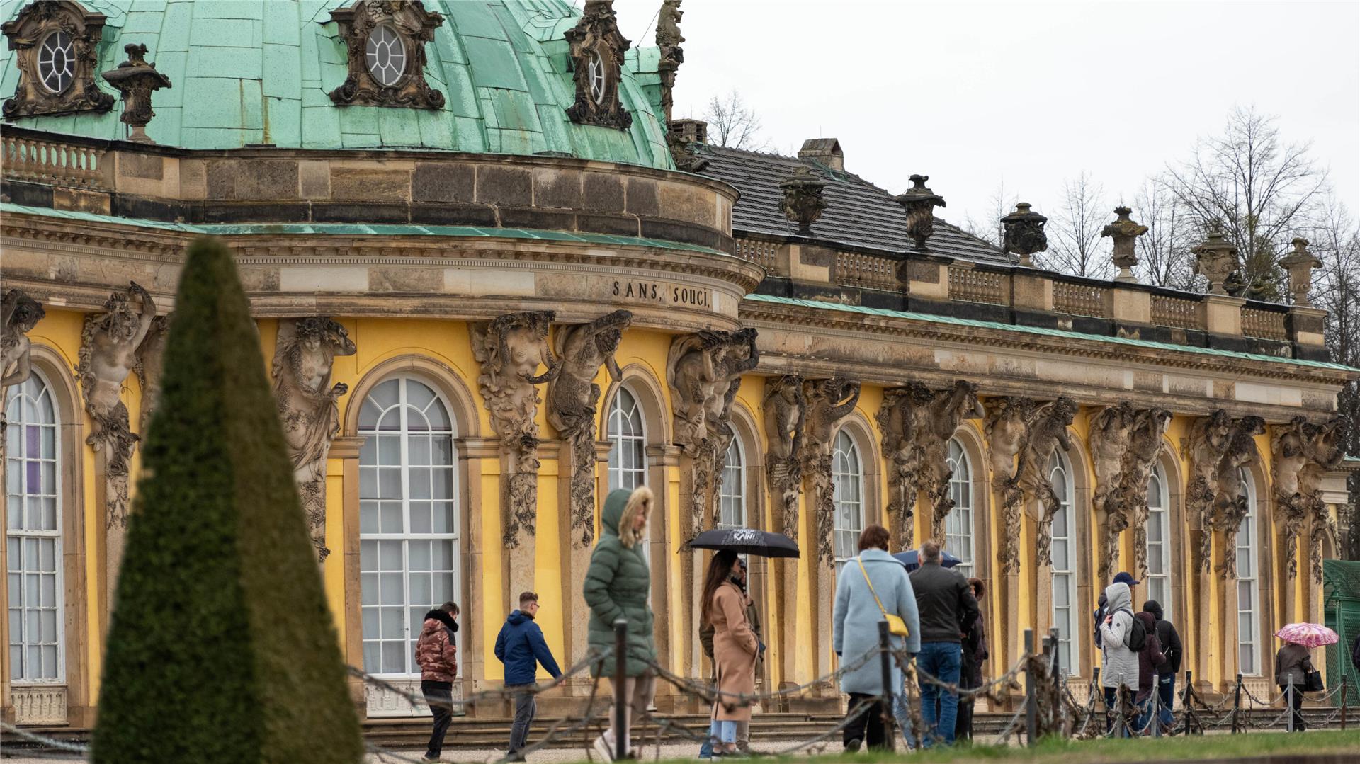 Das Schloss Sanssouci in Potsdam.