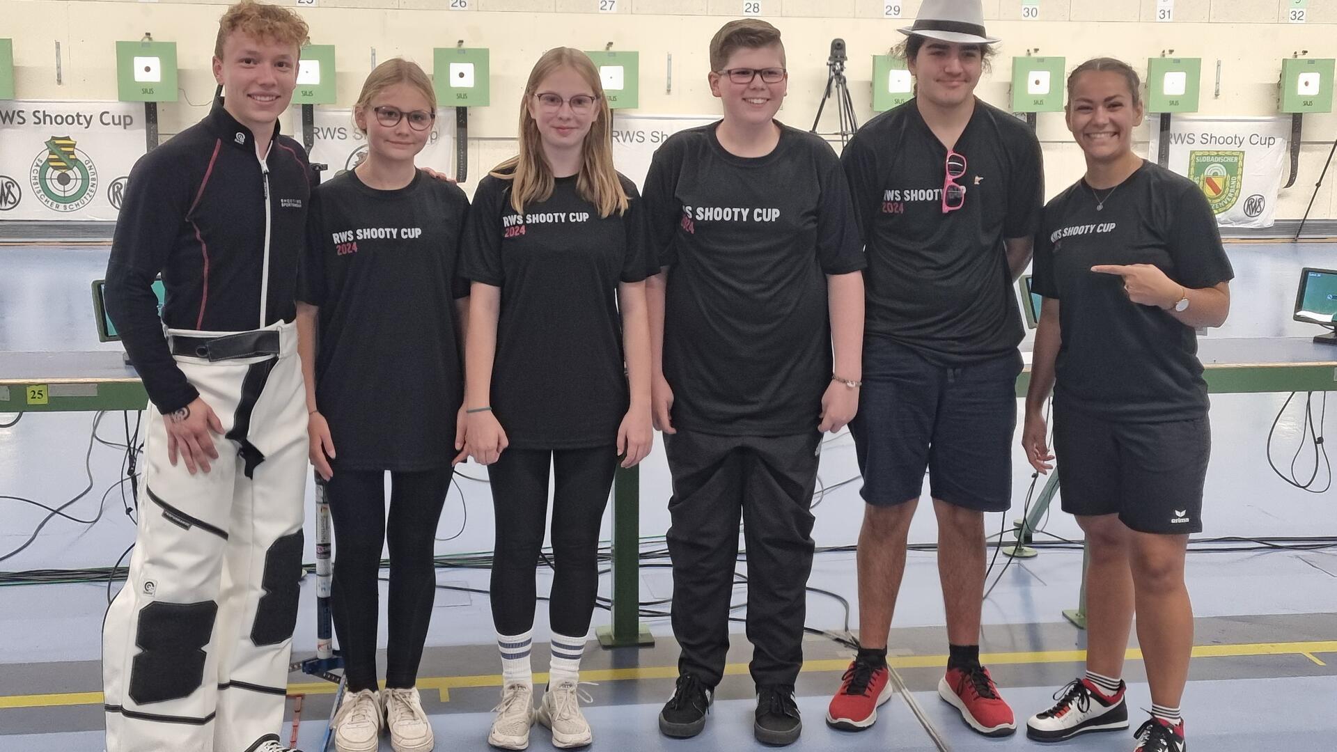 Das Team Nordwest mit Max Braun, Ellena Ladwig, Hanna Busch, Felix Veichtlbauer, Younes Focken und Andrea Heckner.