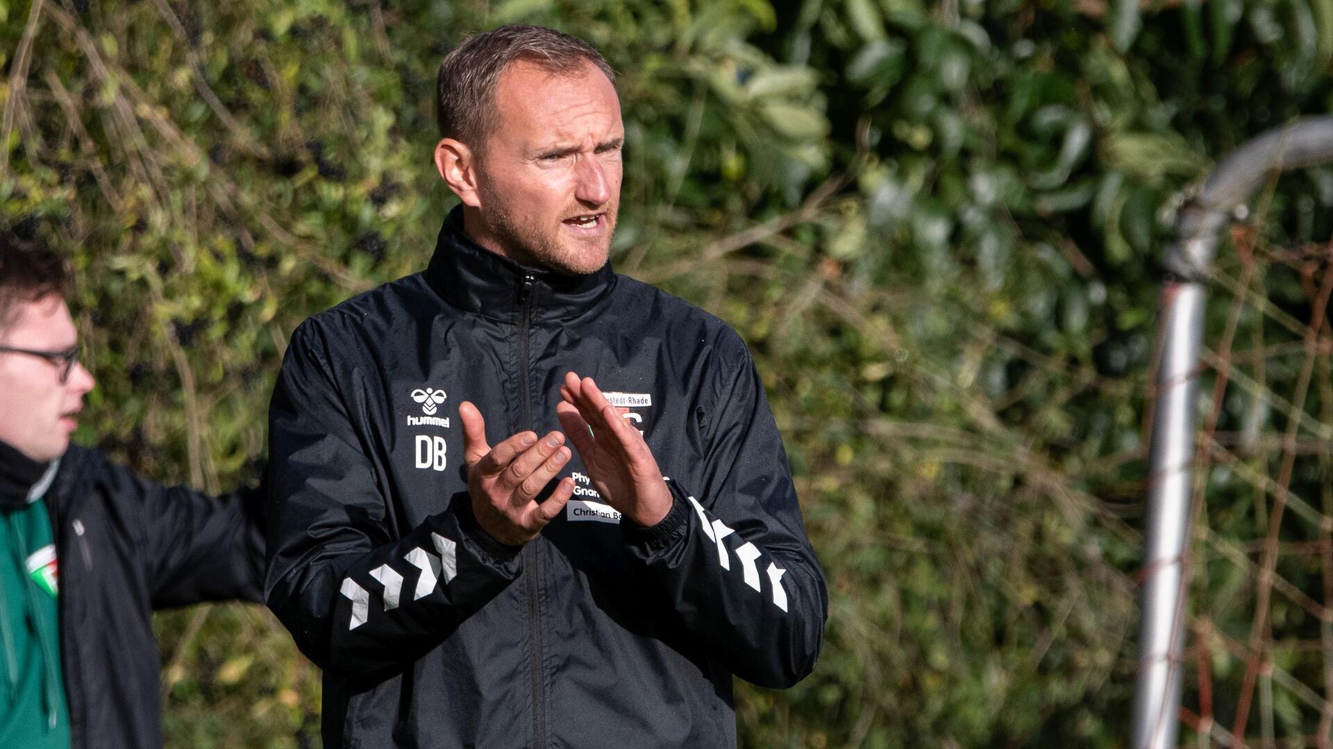 Dennis Bargemann - hier noch im Dress des FC Ostereistedt/Rhade - wird zur ersten Saison des FC Wörpetal gemeinsam mit André Petersen das Traineramt bei der ersten Mannschaft des neuen Vereins übernehmen.