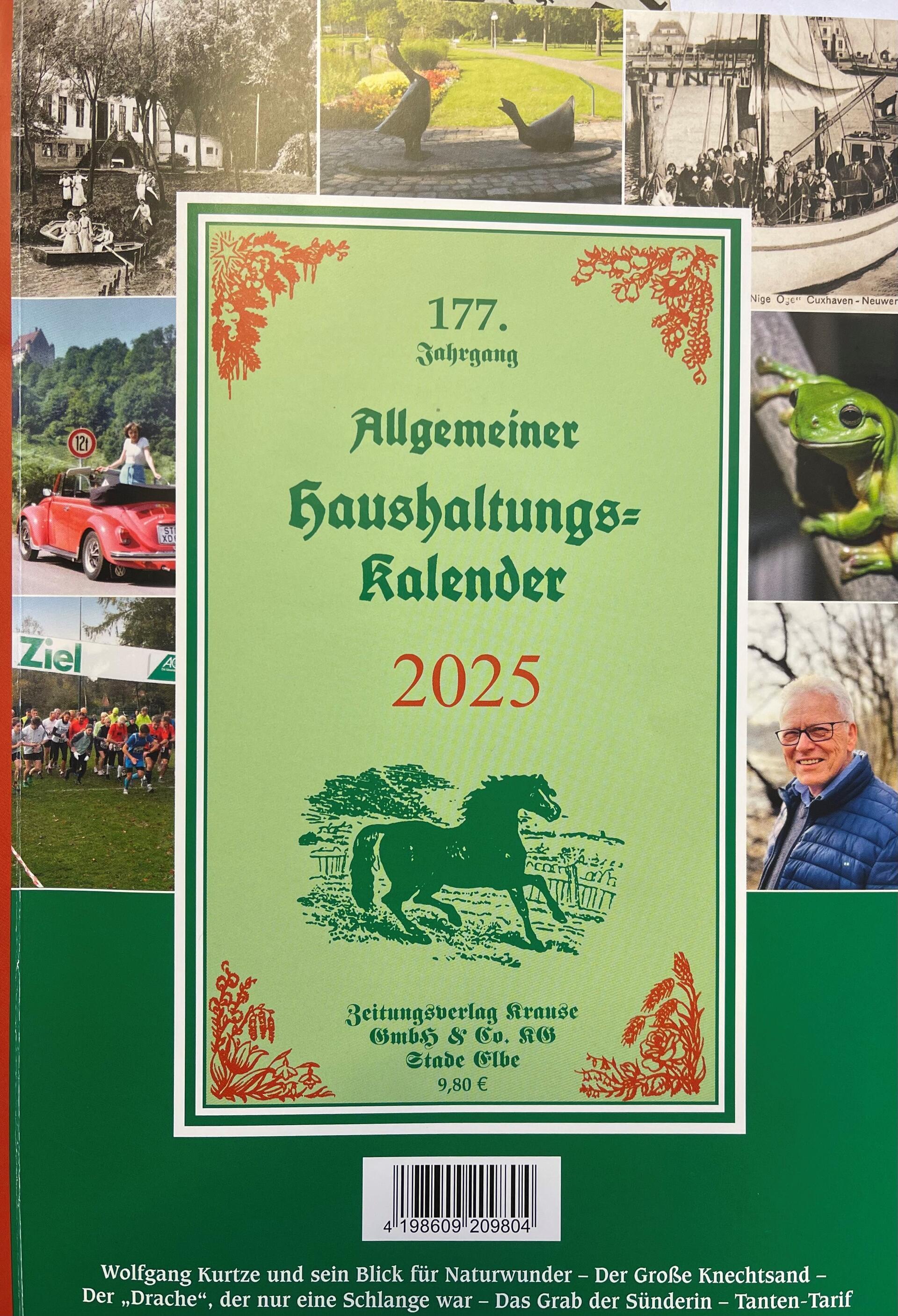 Der 177. Jahrgang Allgemeine Haushaltungs-Kalender wird zum Preisvon 9.80 Euro im Kundencenter der Bremervörder Zeitung verkauft.