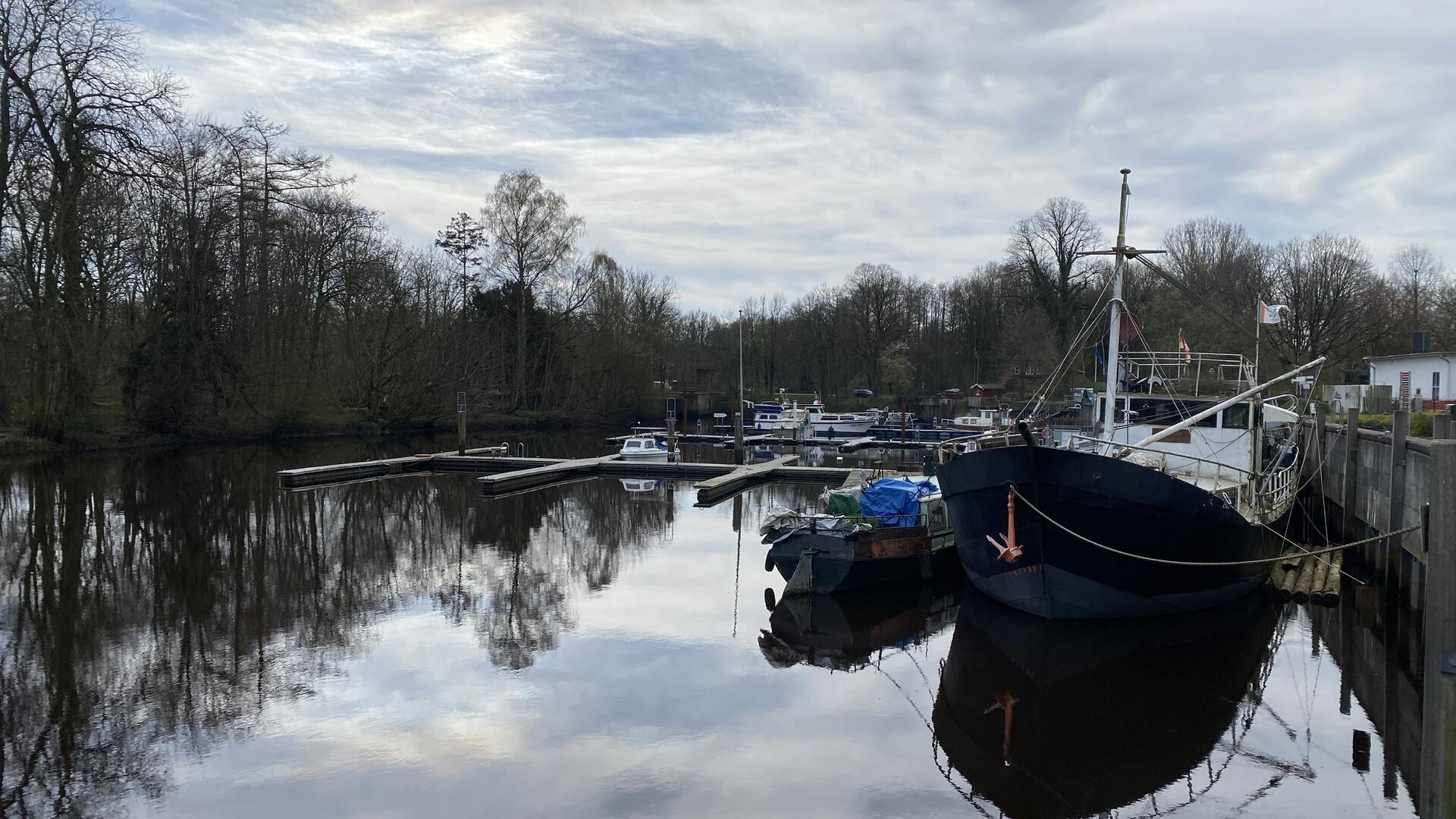 Der Bremervörder Hafen im März.