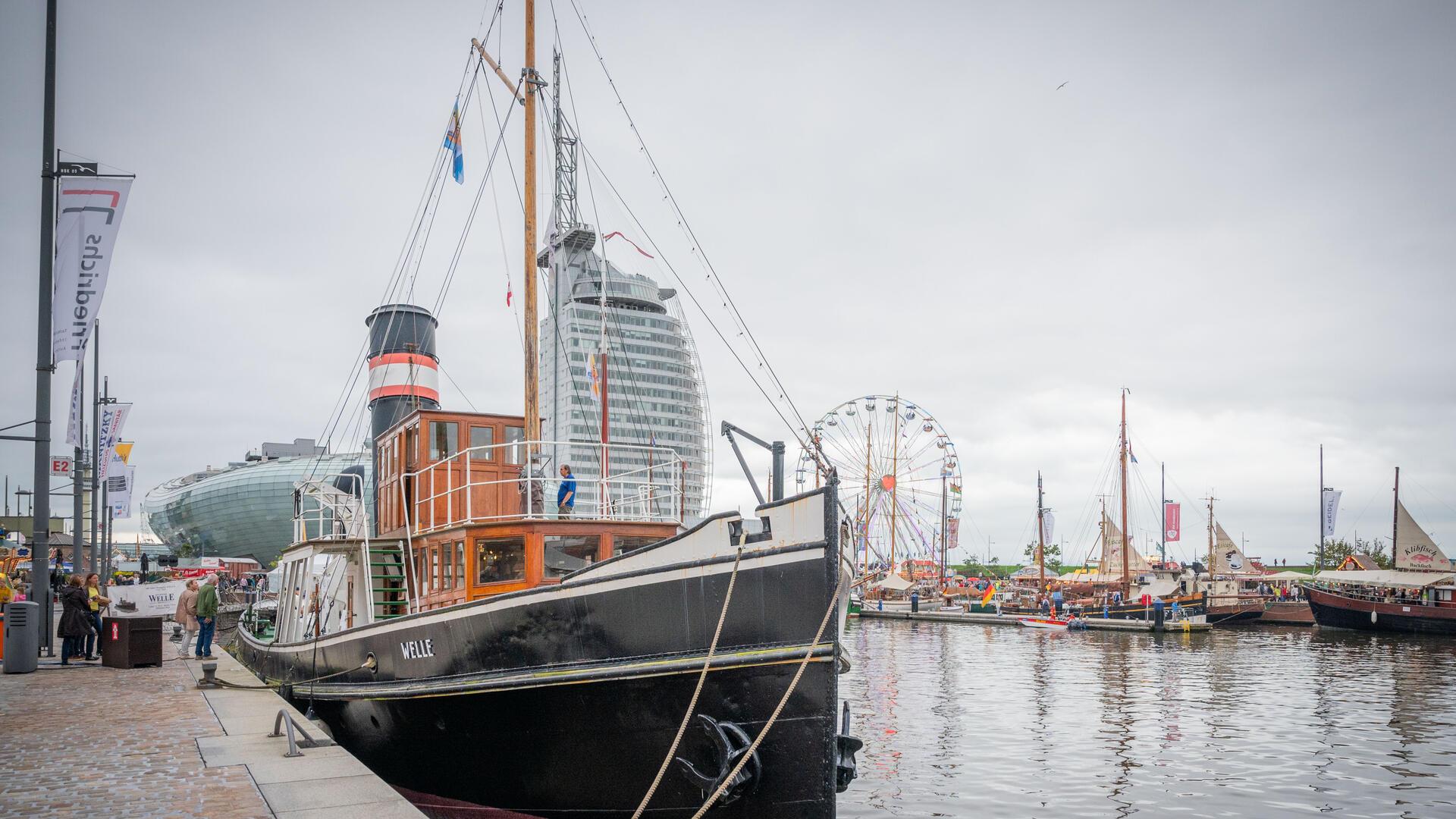 Der Dampfer „Welle“ wurde 1915 in Bremen für die Unterweserkorrektion gebaut.