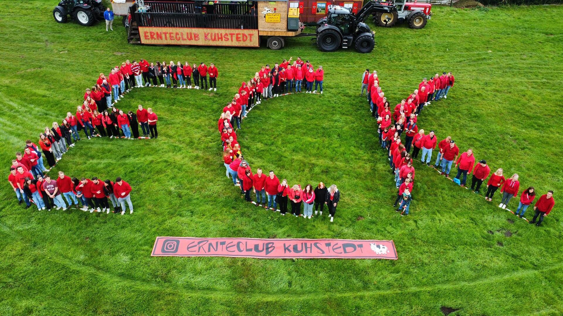 Der Ernteclub Kuhstedt mit seinen rund 350 Mitgliedern.