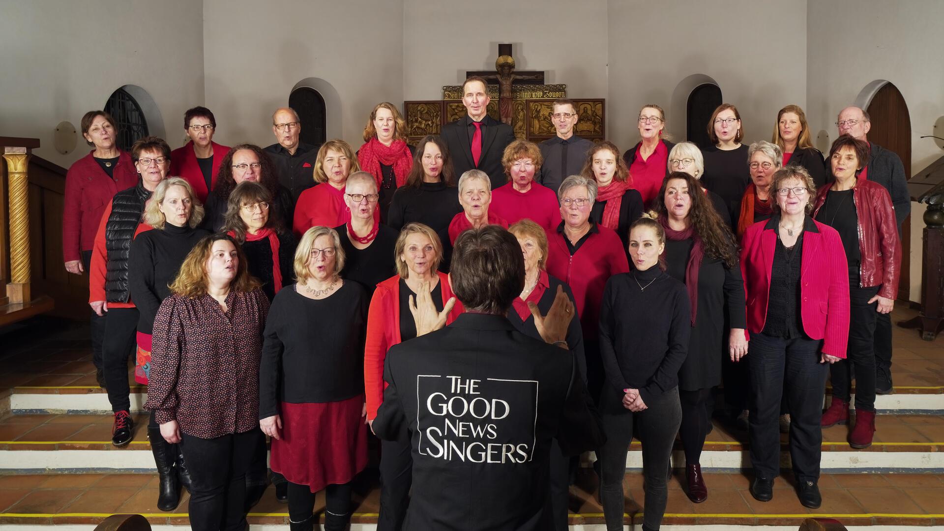 Das Foto zeigt den Gospelchor The Good News Singers aus Fuhlsbüttel. 