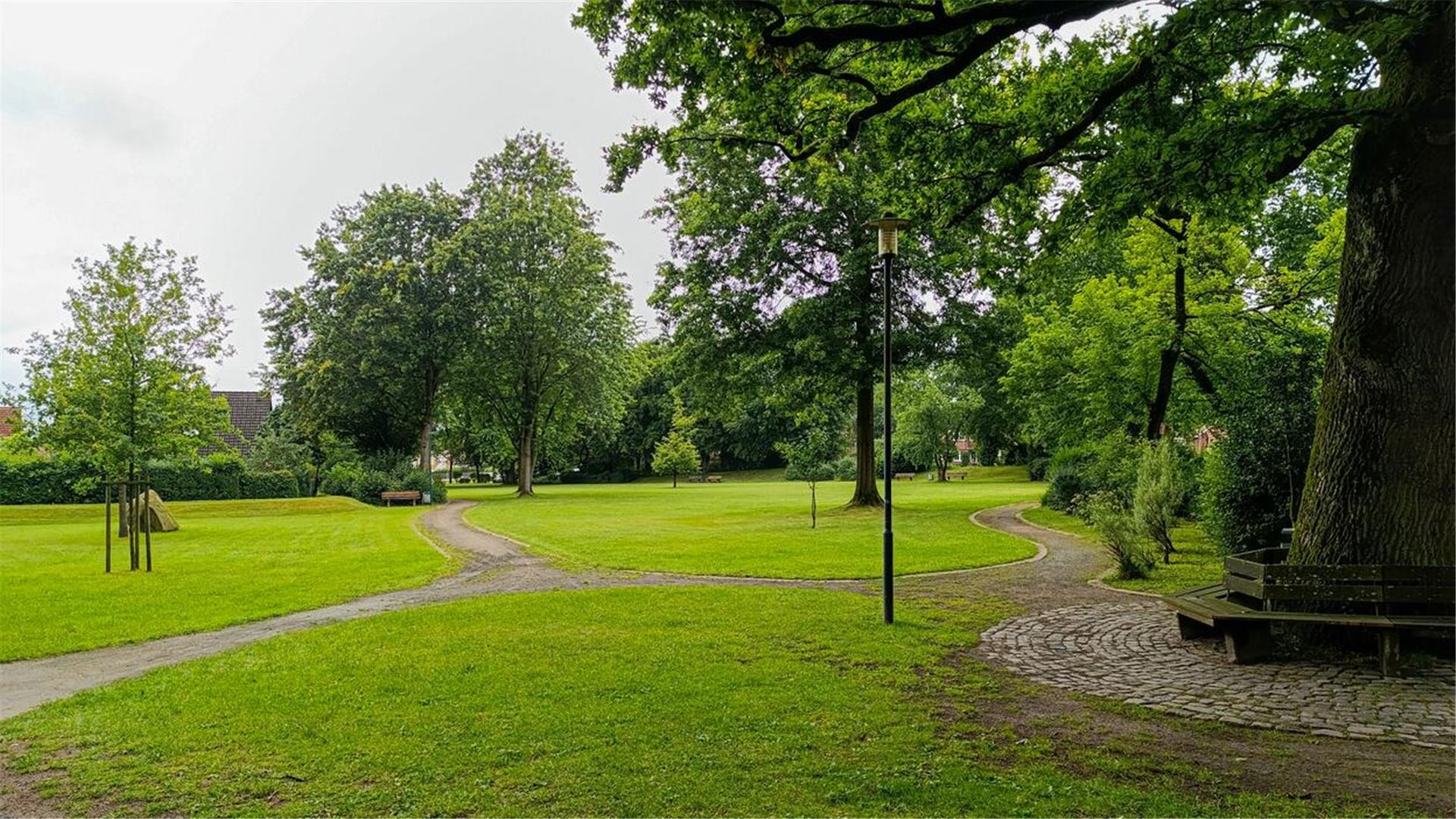 Blick in den Ostepark in Heeslingen. 