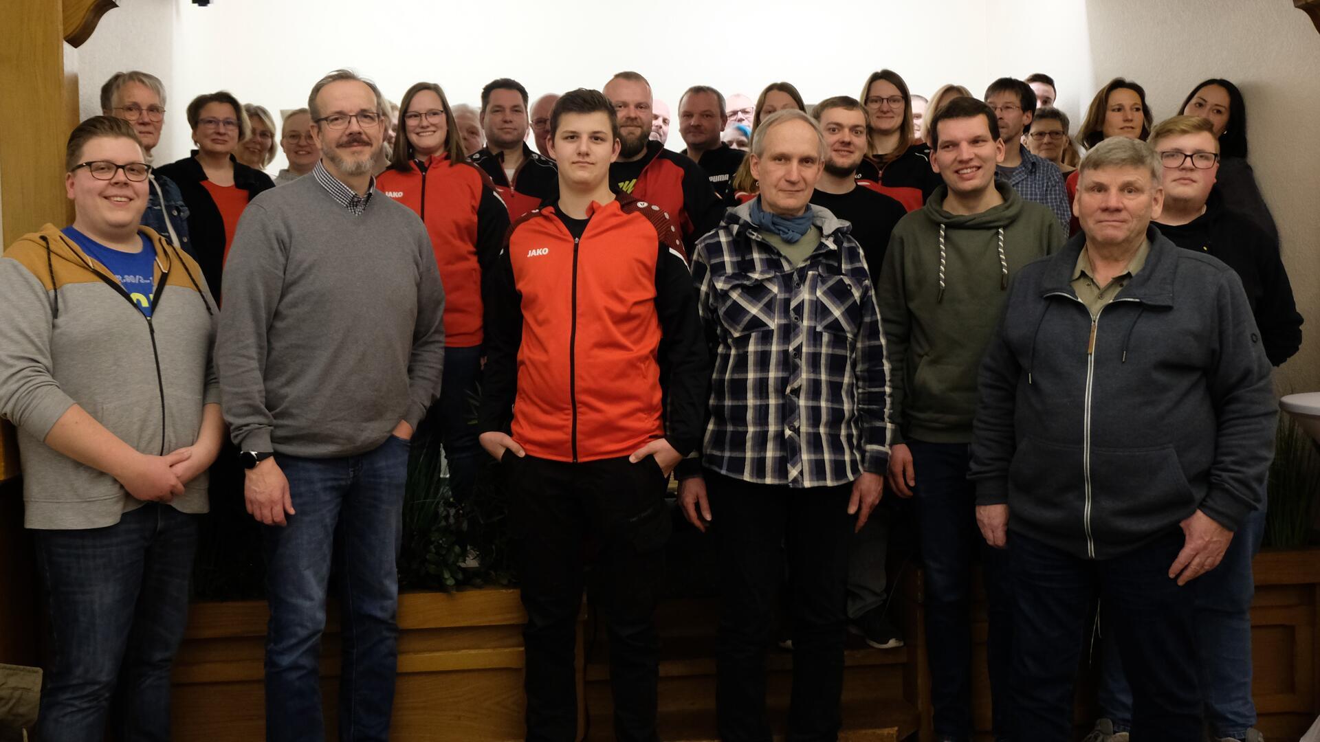 Gruppenfoto bei der Siegerehrung des Schützenkreis Zeven