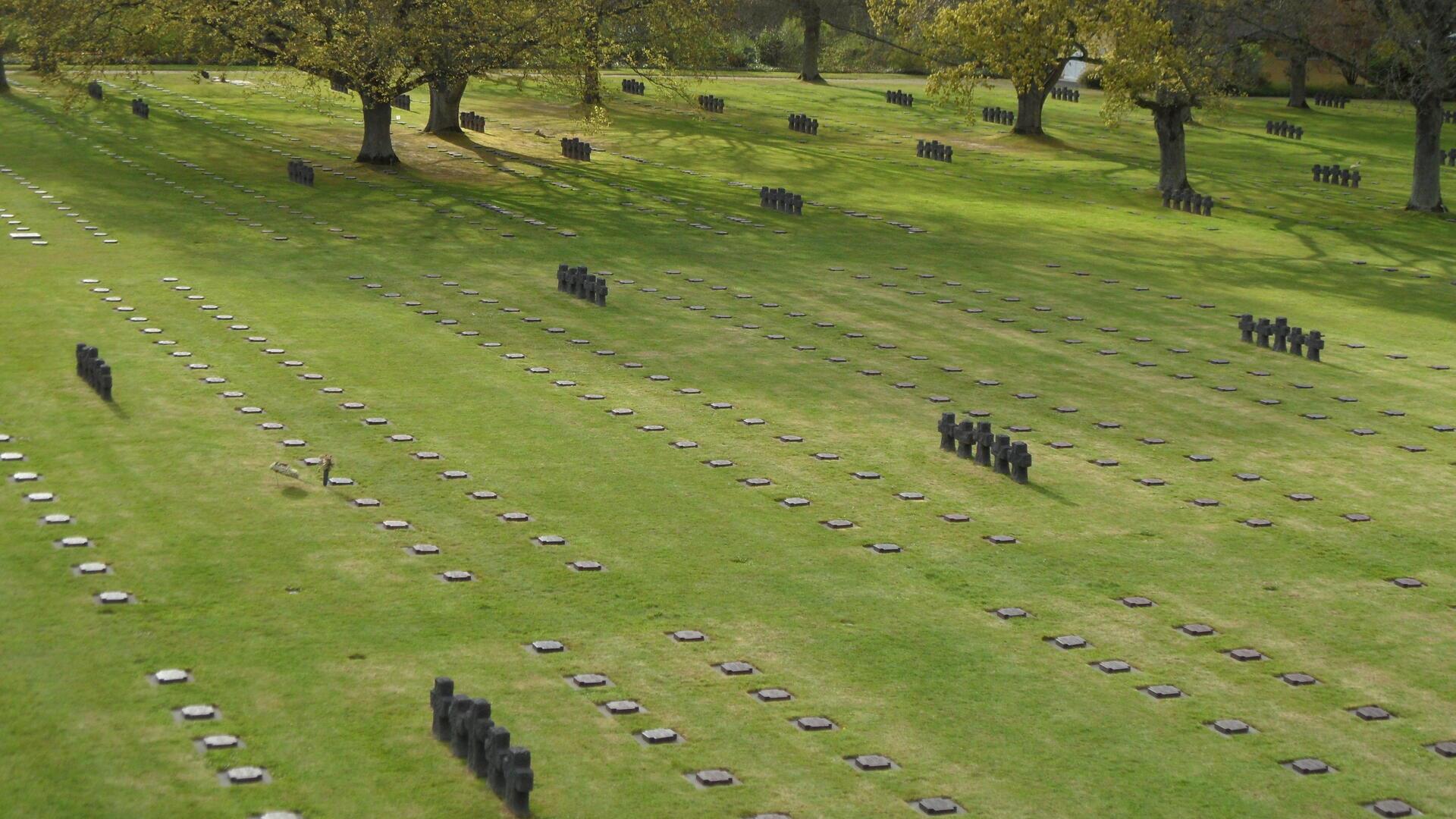 Der deutsche Soldatenfriedhof in La Cambe in der Normandie.