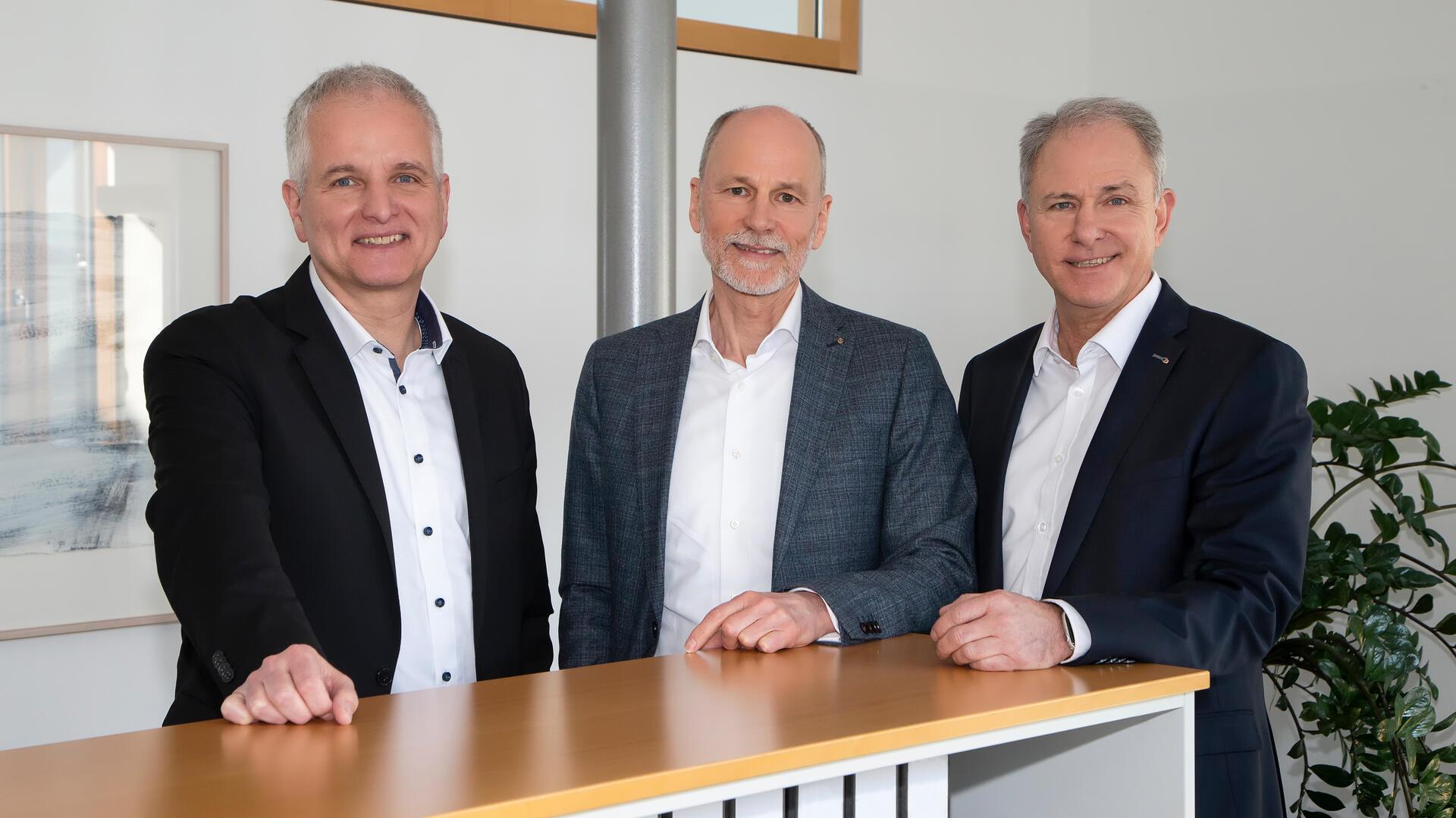 Der Vorstand der Wespa (von links): Bernd Meenzen (Generalbevollmächtigter), Rolf Sünderbruch (Vorstandsvorsitzender) und Alexander zu Putlitz (stellvertretender Vorstandsvorsitzender).