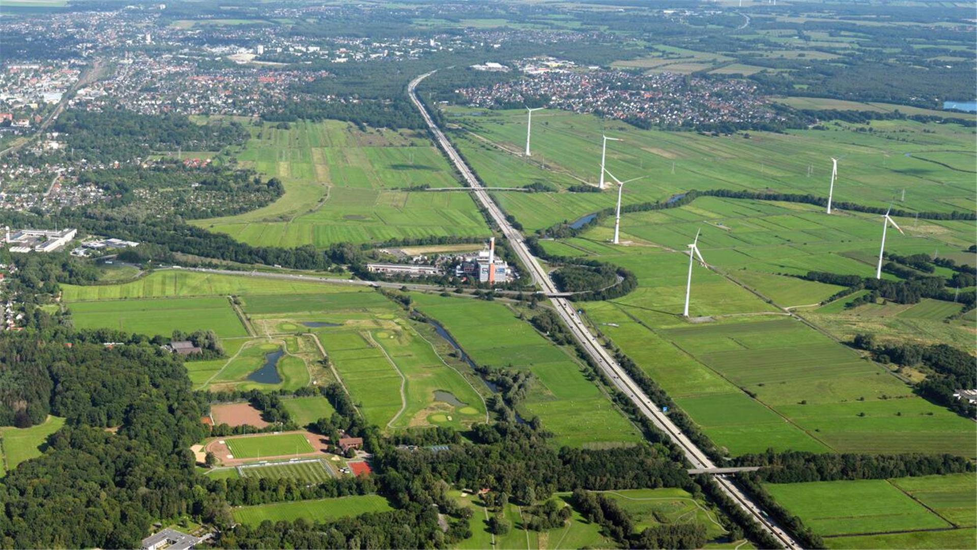 Die Autobahn A27 im Bereich Bremerhaven-Zentrum.