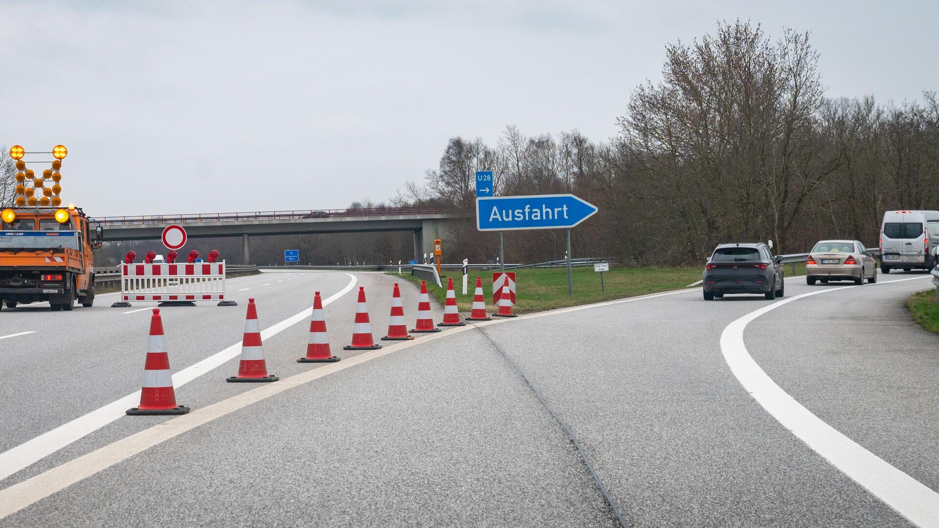 Die Autos werden bei Hagen umgeleitet.