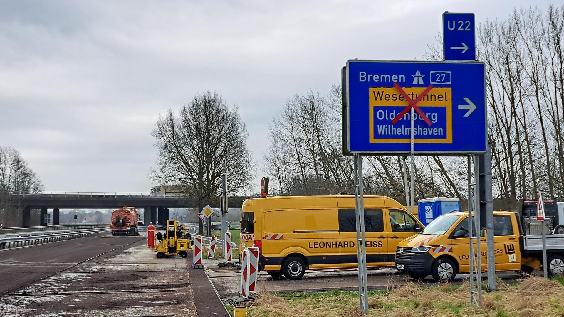 Die B6 unter der A27 bei Nesse wurde in den vergangenen zwei Jahren erneuert. Die Anschlussstelle war deswegen lange gesperrt.