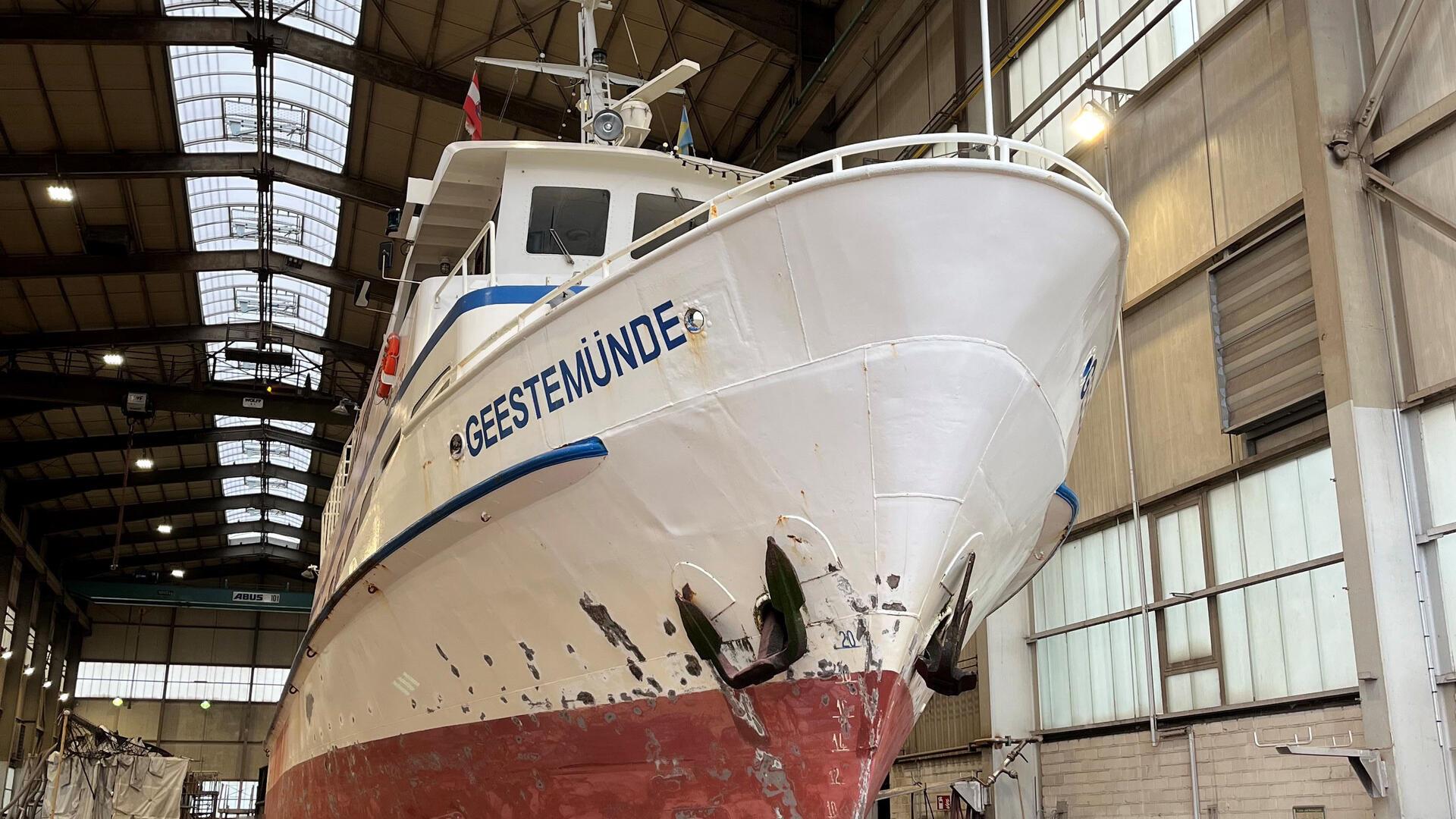 Die Geestemünde muss in die Werft.