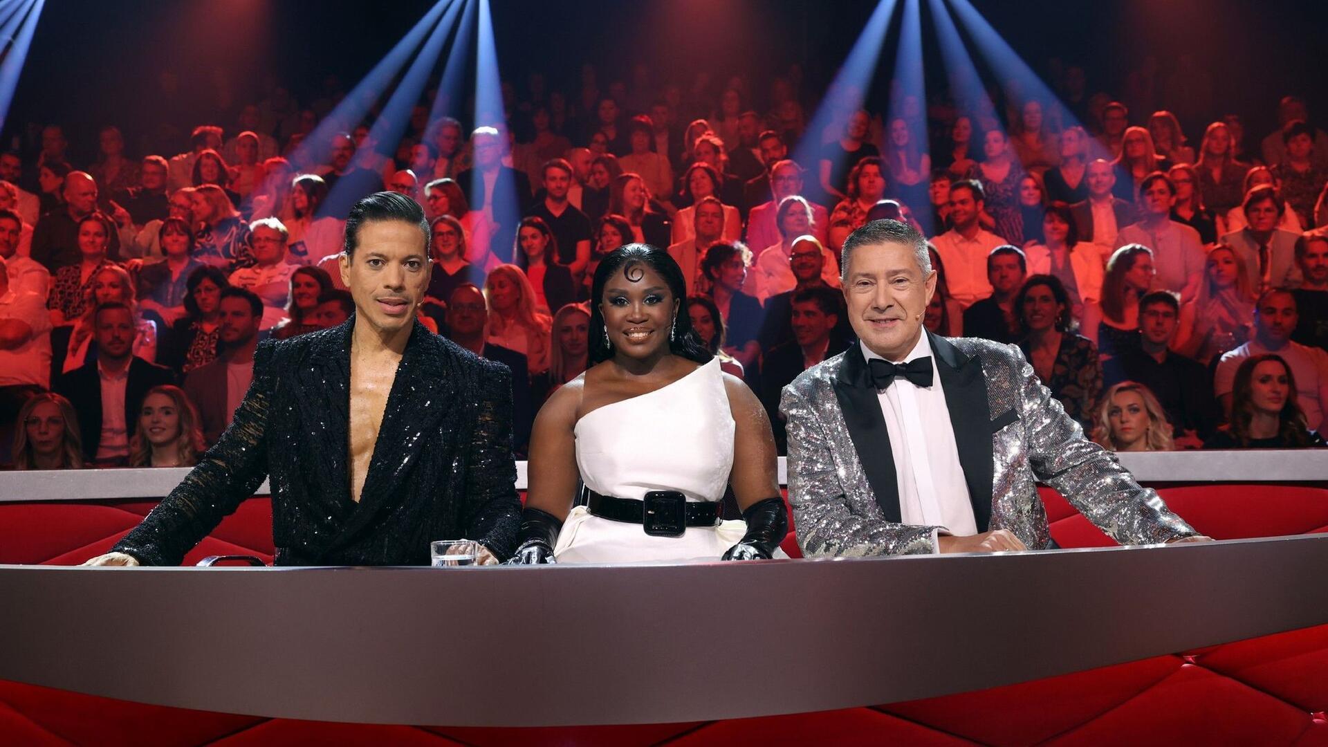 Die Jury der Tanz-Show „Let’s Dance“ mit Jorge González, Motsi Mabuse und Joachim Llambi (l-r).