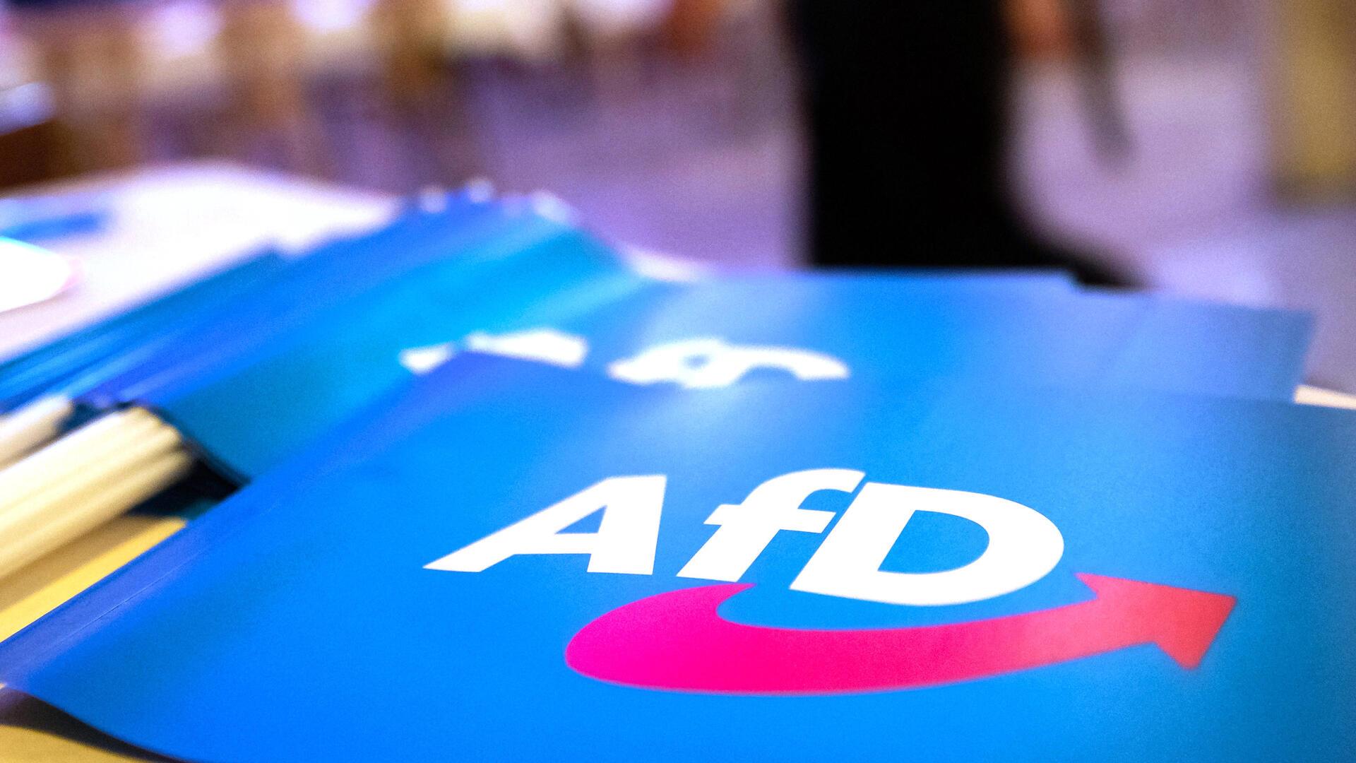 Fähnchen mit AfD-Logo