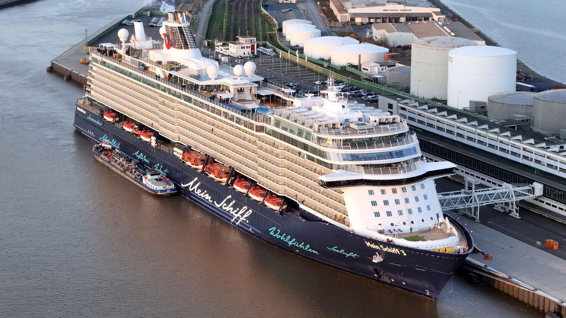 Die „Mein Schiff 3“ kam am Sonntag nach Bremerhaven.