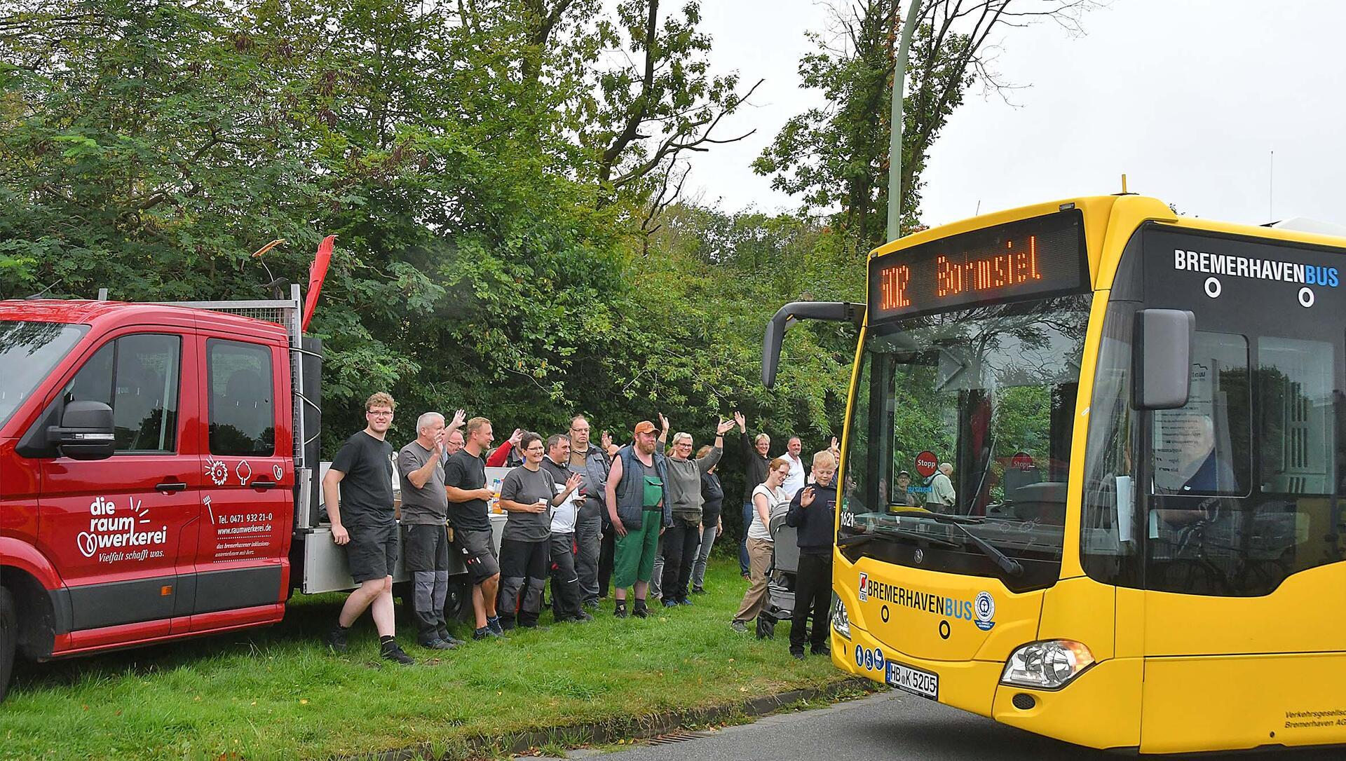 Menschen Bus