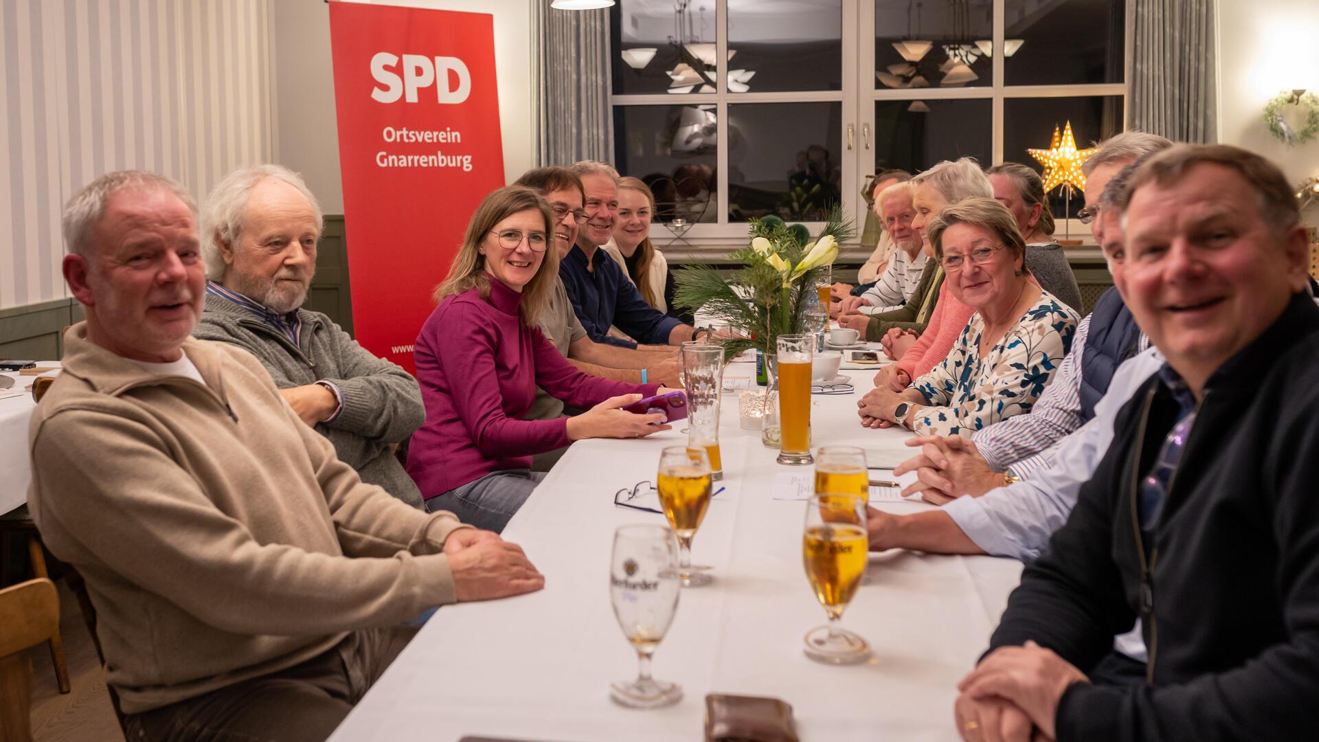 Die Mitgliederversammlung des SPD-Ortsvereins Gnarrenburg im Kuhstedter Gasthof Ahrens.