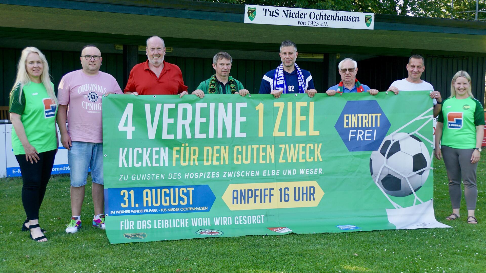 Die Organisatoren freuen sich auf den Hospiz-Cup 2024 in Nieder Ochtenhausen und hoffen auf eine große Spendensumme.