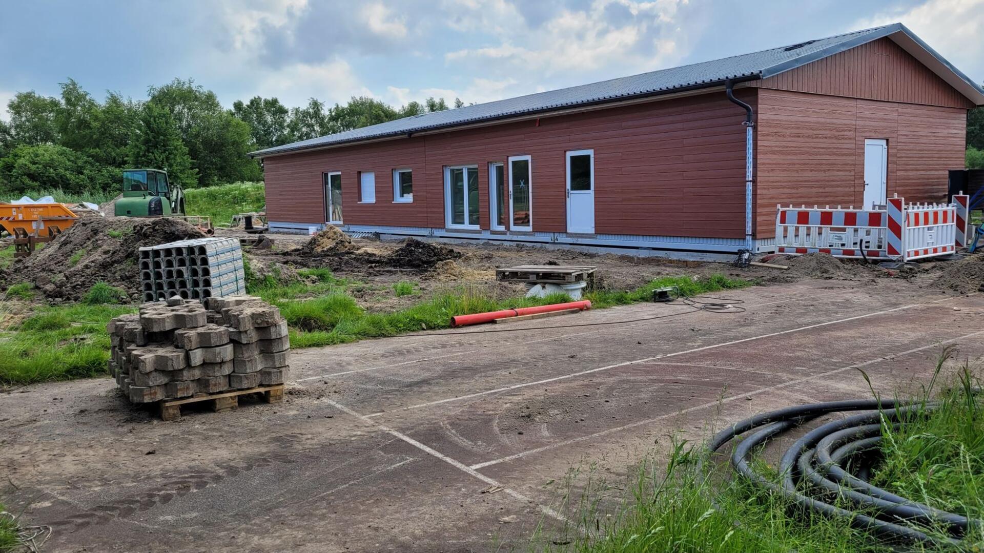 Die neue zweigruppige Kinderkrippe in Midlum wurde in Modulbauweise errichtet.