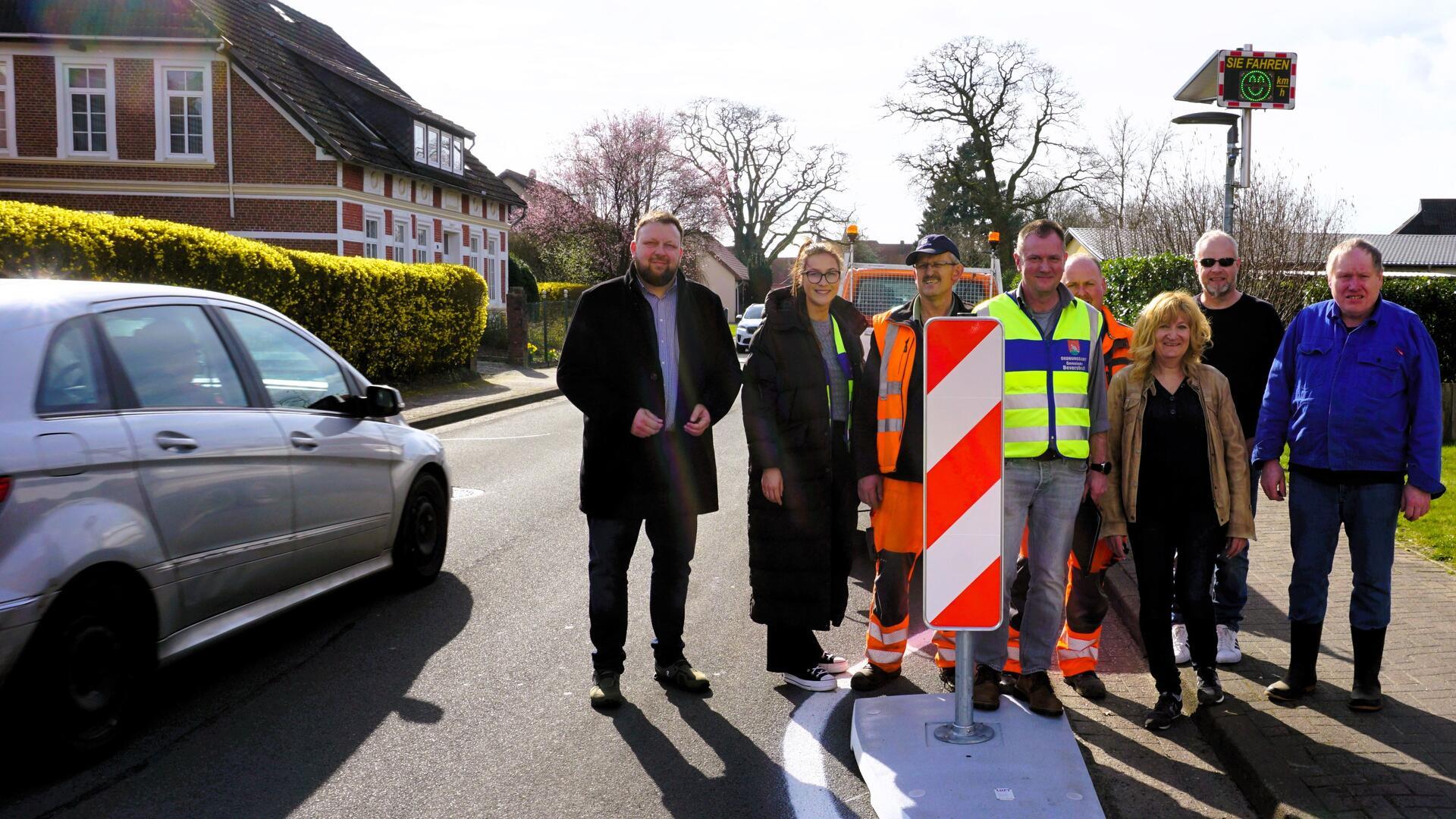 Die neuen Verschwenkungsinseln in der Meyerhofstraße zeigen bereits Wirkung. Die Anlieger und der Ortsbeirat sind zufrieden.