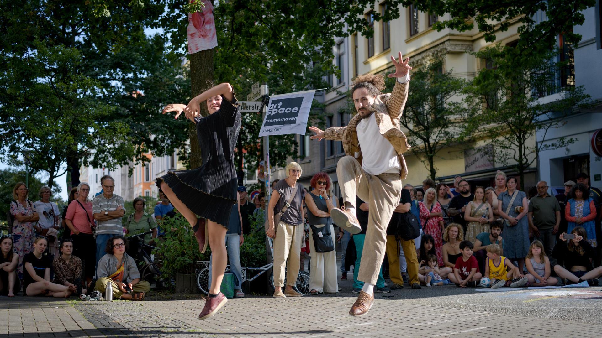 Eine der beeindruckendsten Performances während der Artspace: Cecilia Bartolino und Carlos Aller mit der „Saudade de Ti“.