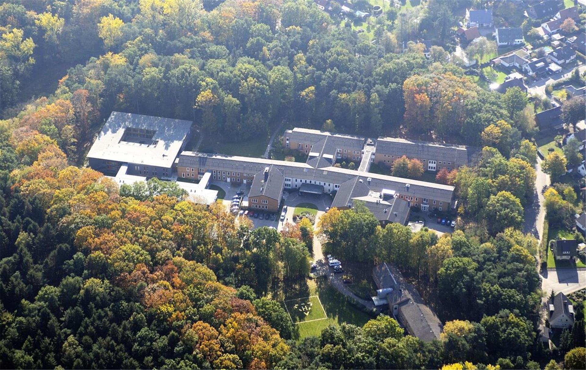 Das ehemalige Martin-Luther-Krankenhaus von oben