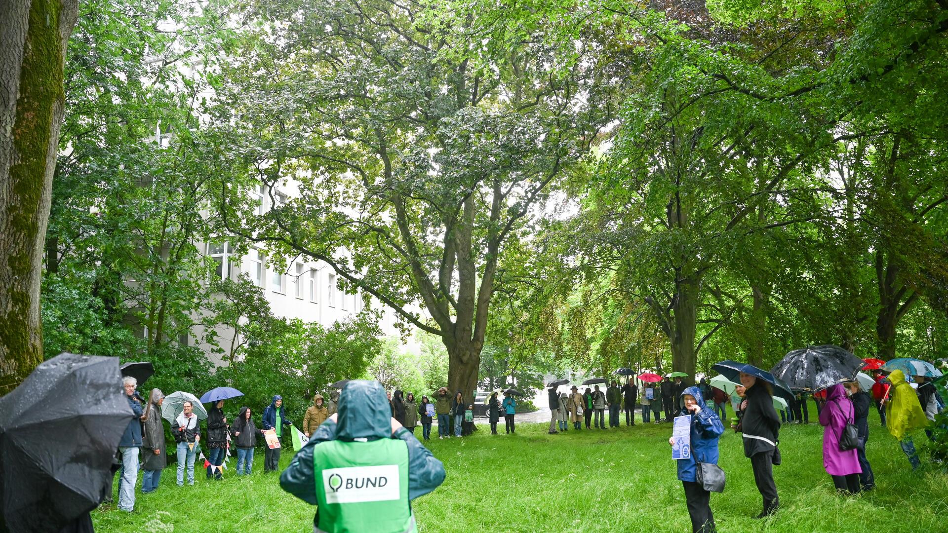 Protestaktion in der Bogenstraße