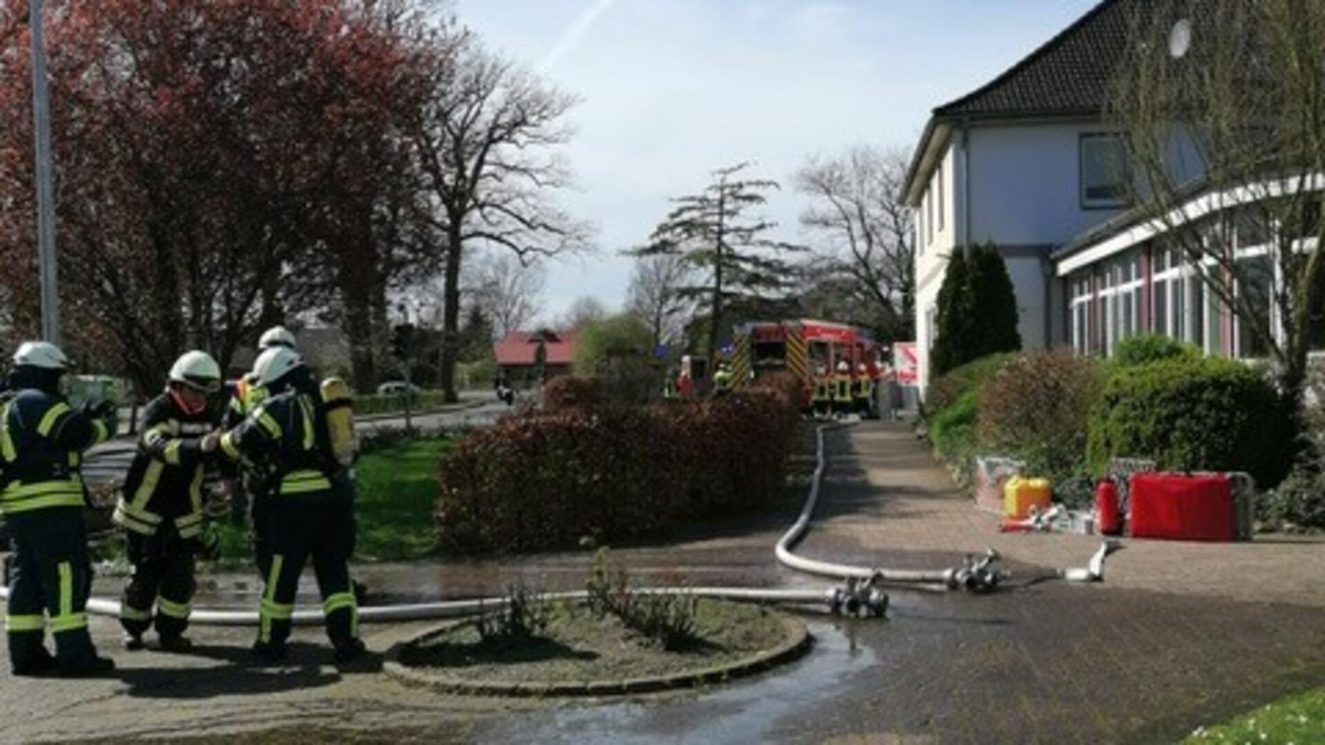 Feuerwehreinsatz an der Oste-Grundschule