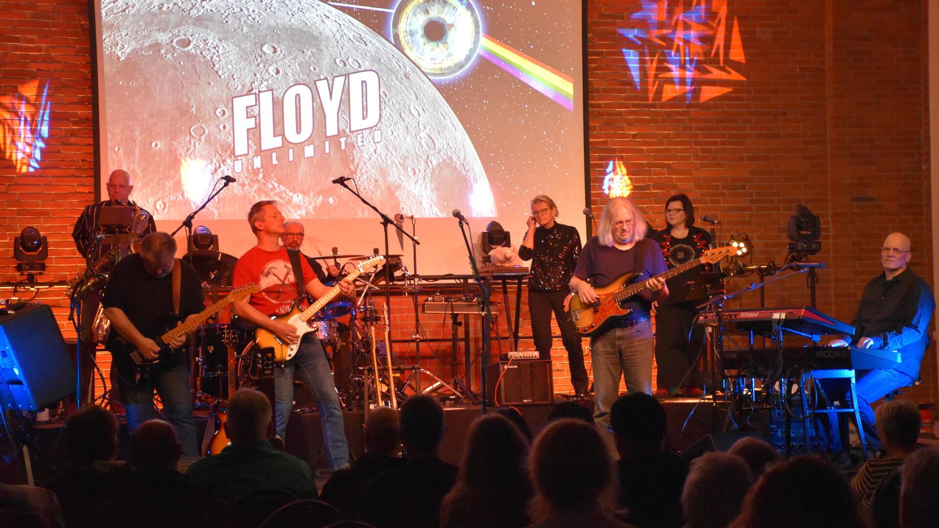 Die Band Floyd Unlimited in der Feldhofhalle in Beverstedt