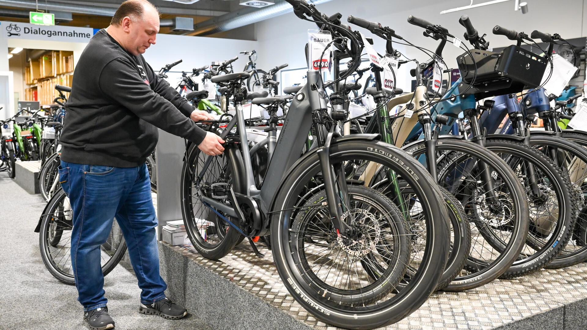 Fahrradhändler Frank Bauer