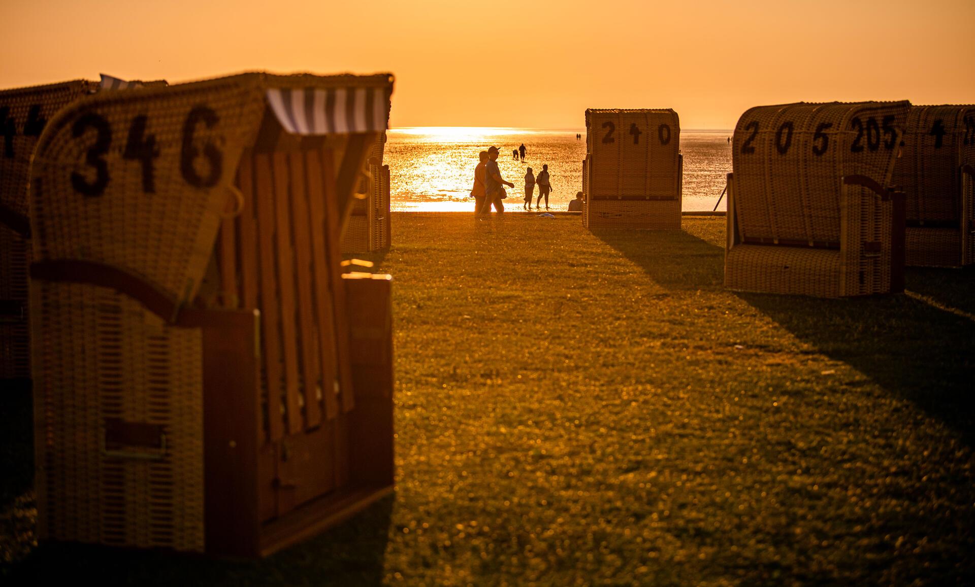 Strandkorb, Wurster Nordseeküste, Landkreis Cuxhaven