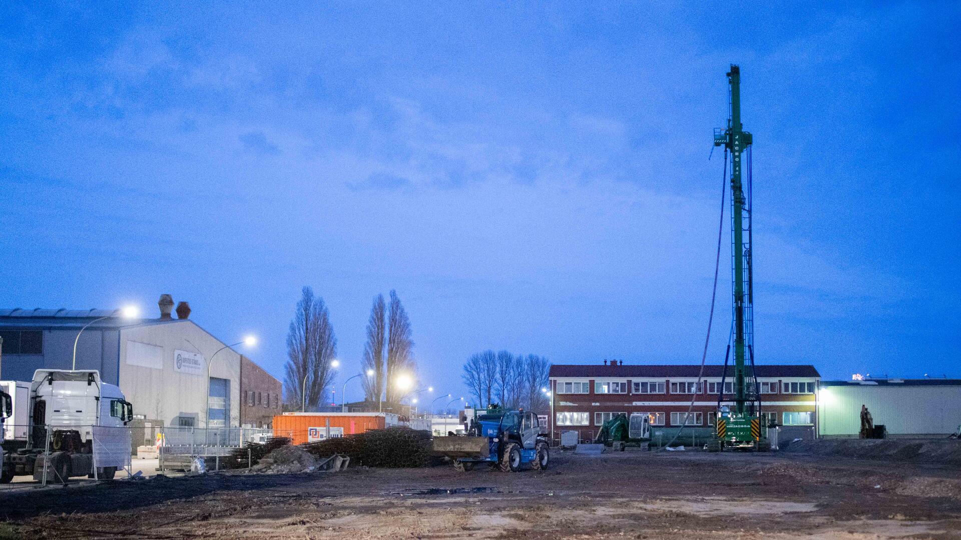 Baustelle neues Kühlhaus Fischereihafen