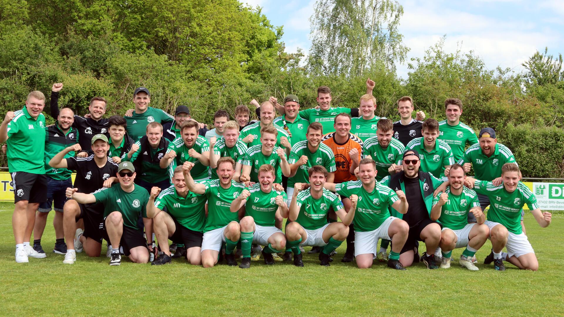 Geschafft: Die zweite Mannschaft des SV Anderlingen II ist Meister der 3. Kreisklasse Nord.