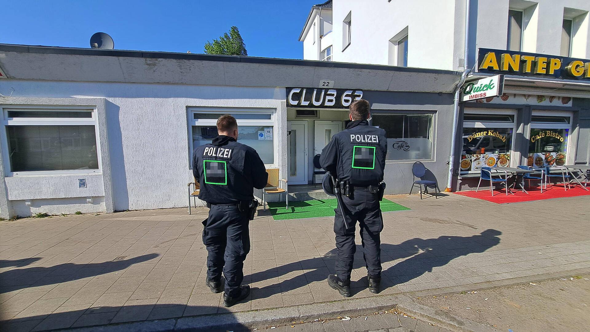 Großeinsatz der Polizei in Bremerhaven-Lehe.